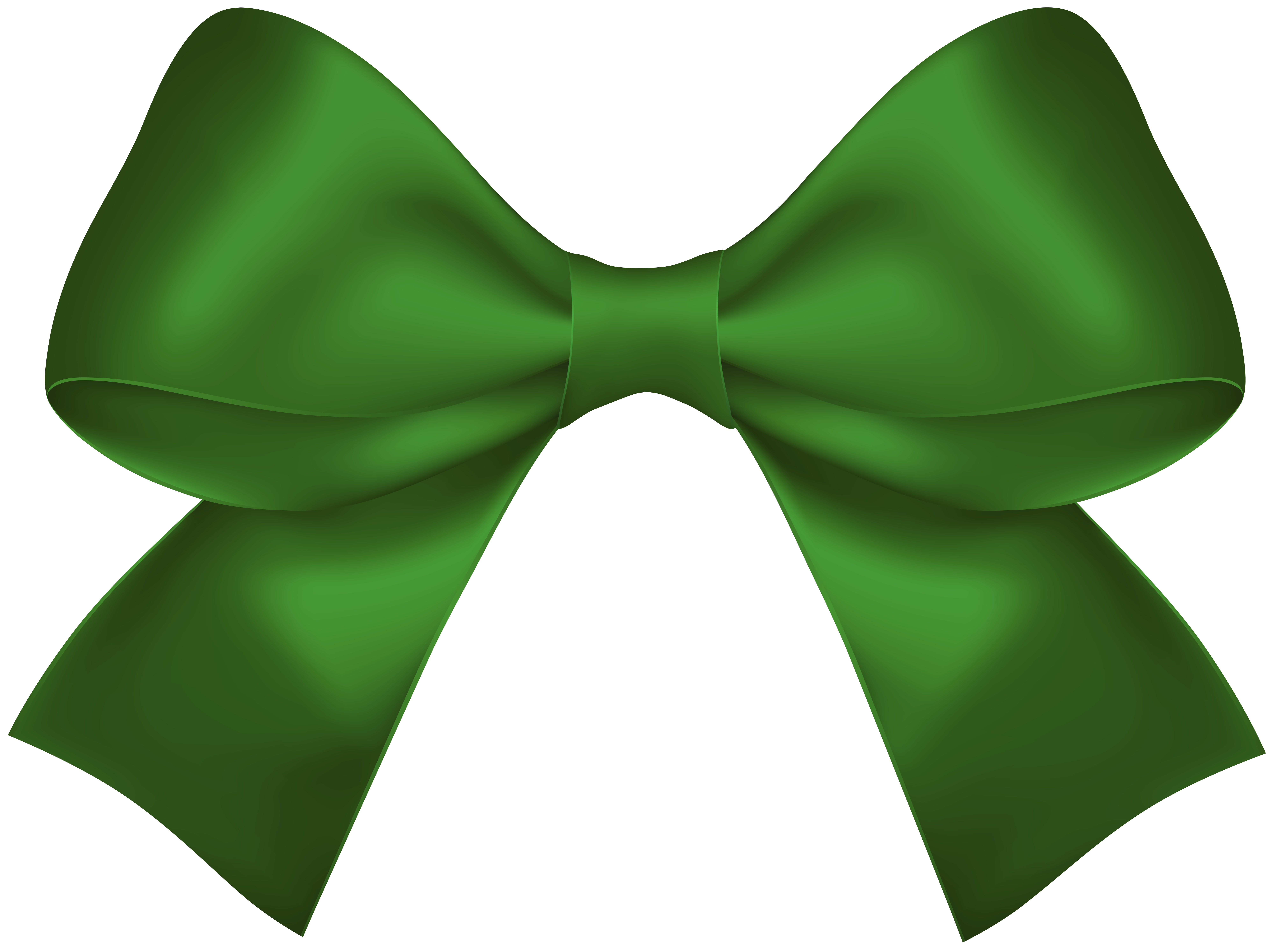 green ribbon bow clip art