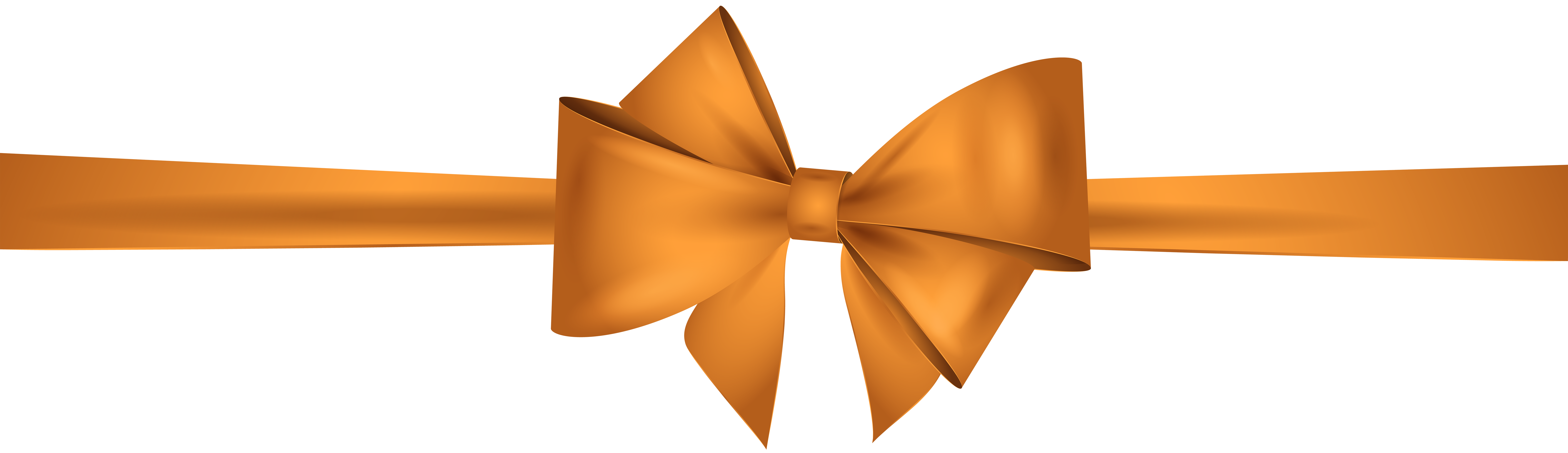 Beautiful bows from orange ribbon on transparent background PNG.png -  Similar PNG