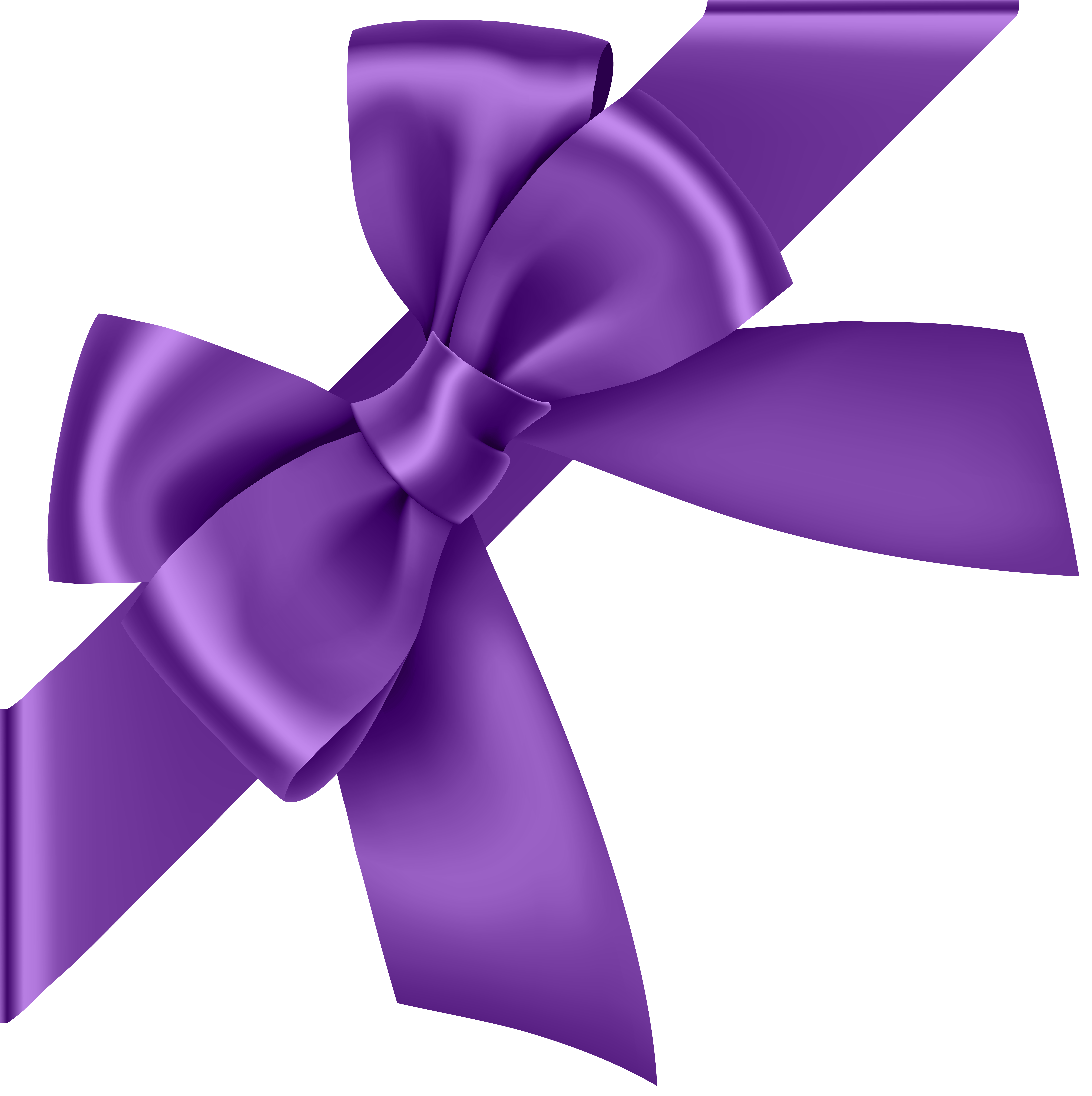 purple bow clip art