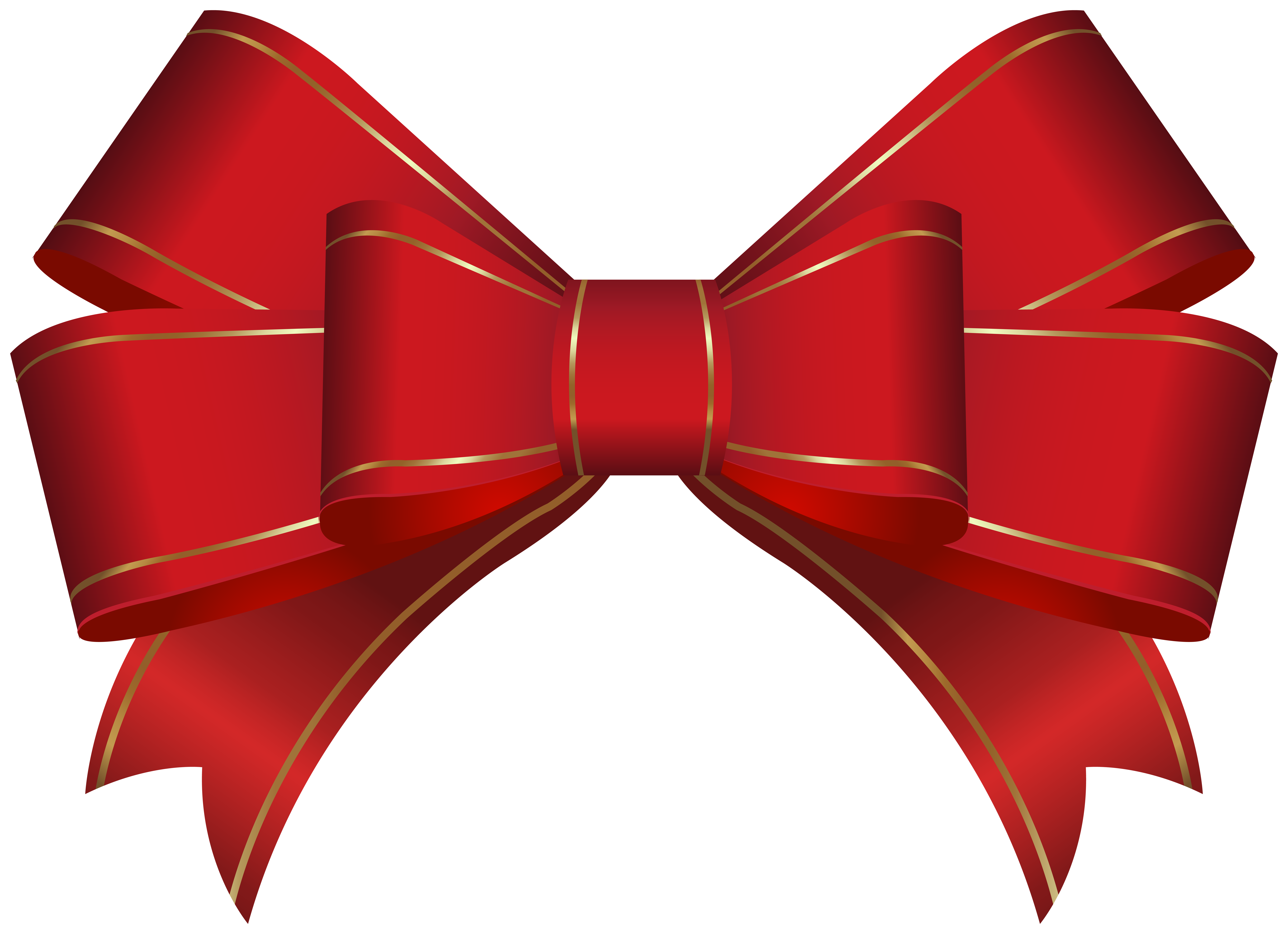 Red Bow Decorative Clip Art​  Gallery Yopriceville - High-Quality