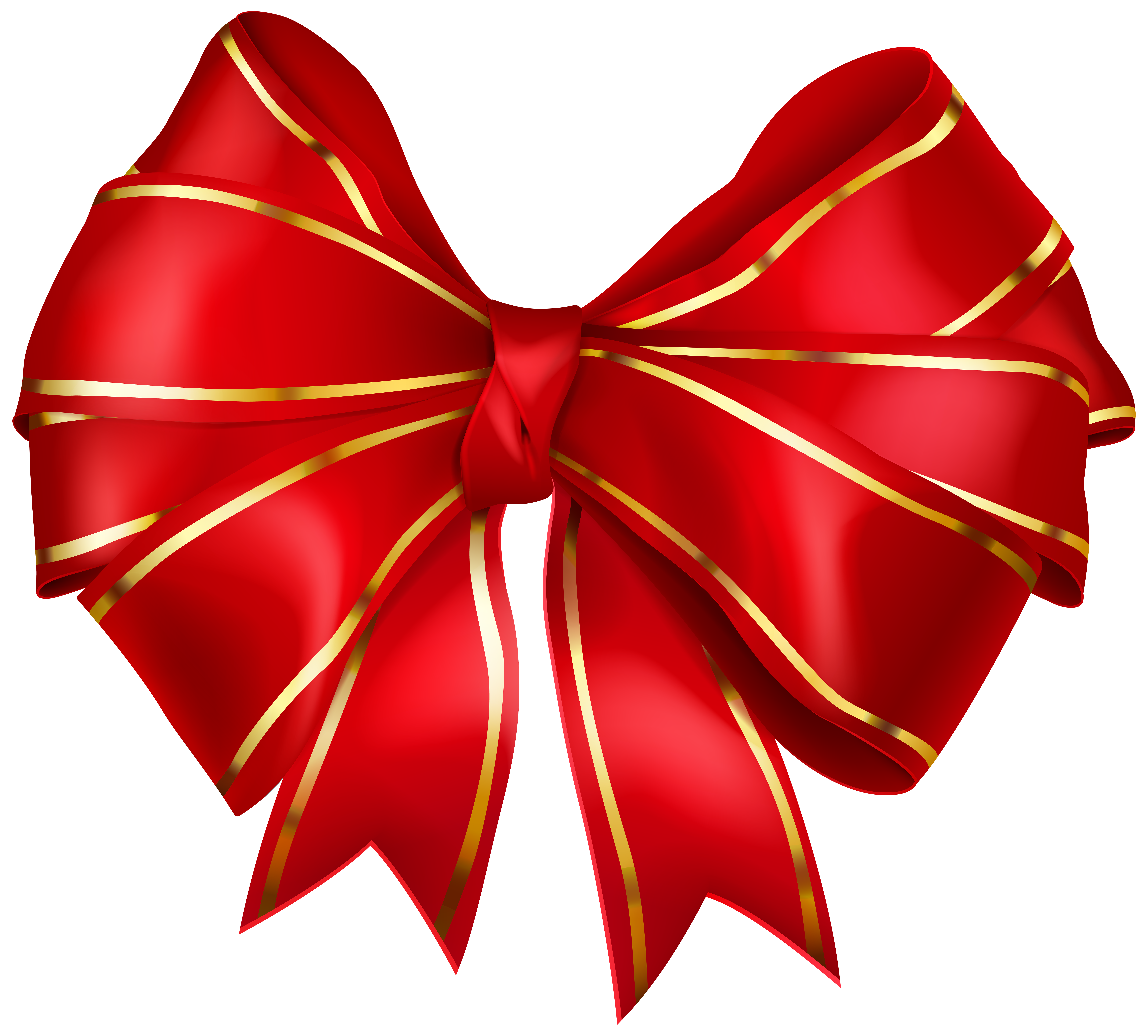 Red and gold bow tied with a ribbon png download - 3688*3120 - Free  Transparent Red And Gold Bow png Download. - CleanPNG / KissPNG