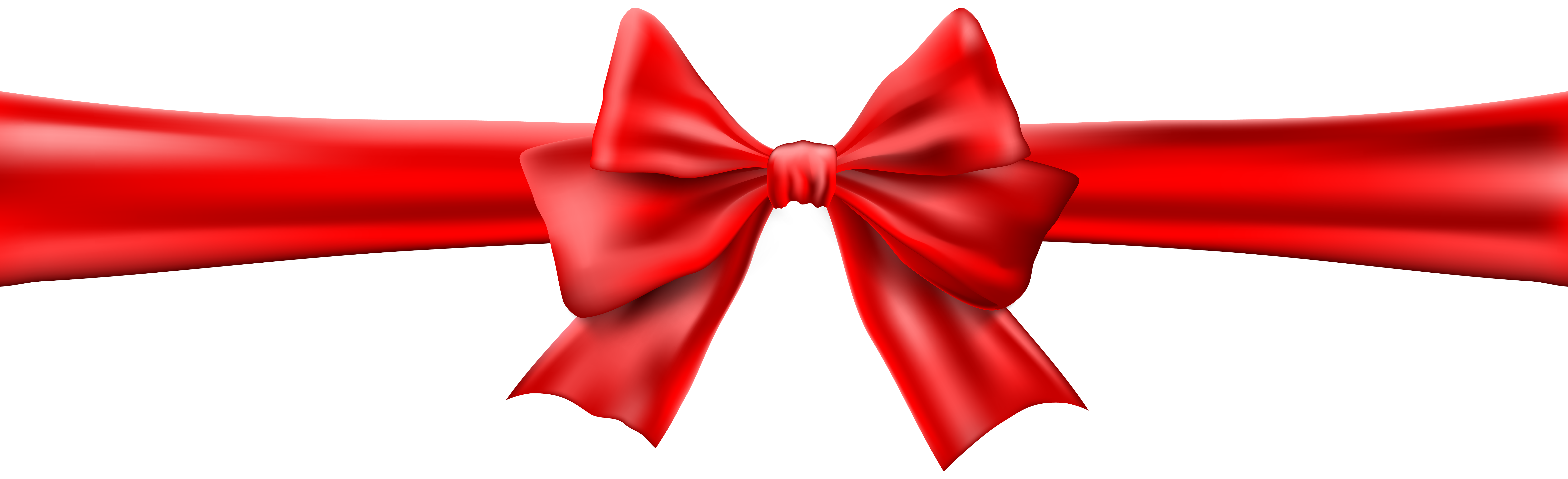 red ribbon bow PNG transparent image download, size: 3000x2019px