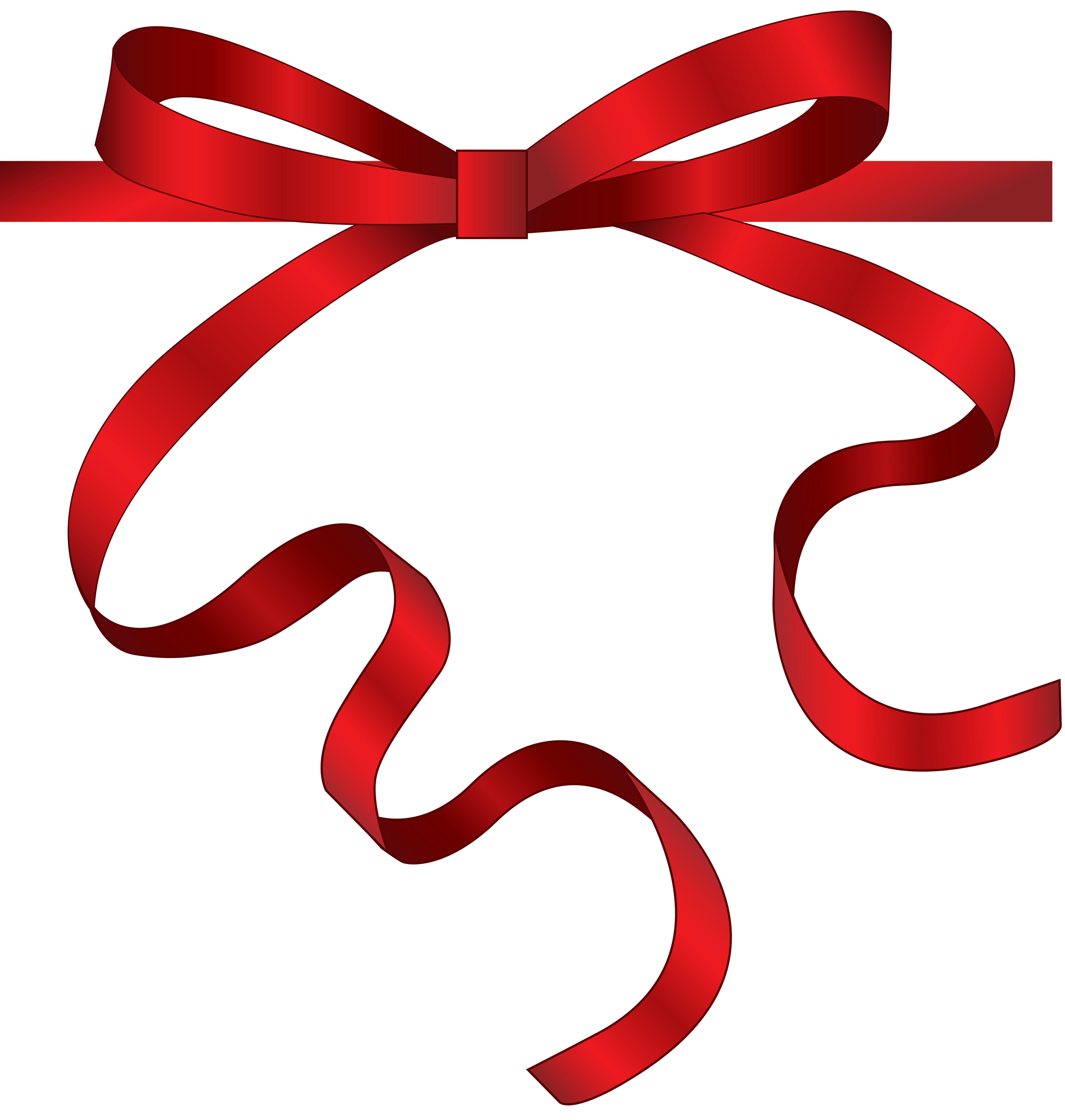 Red Bow Transparent Clipart​ Gallery Yopriceville - High-Quality