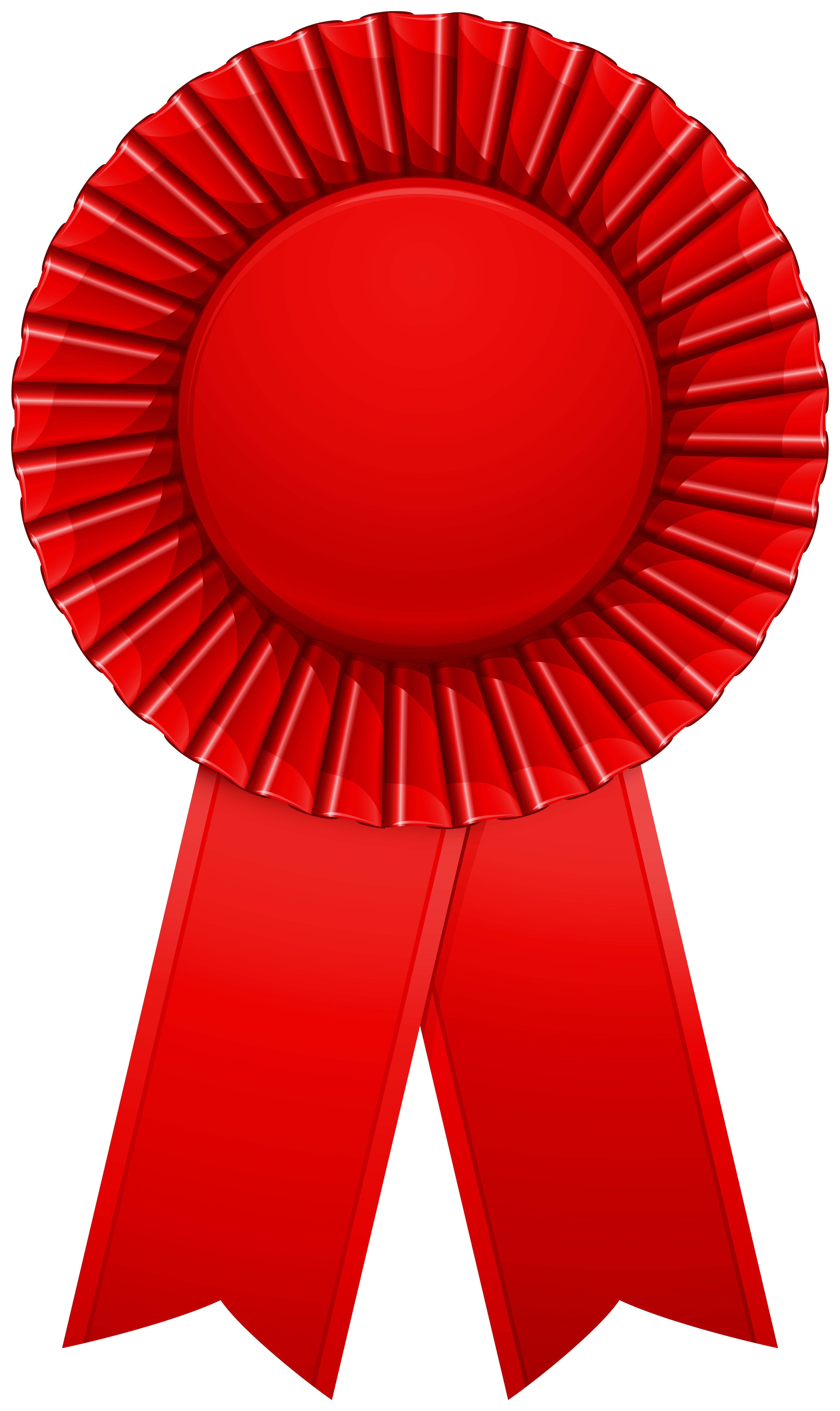 rosette ribbon red transparent
