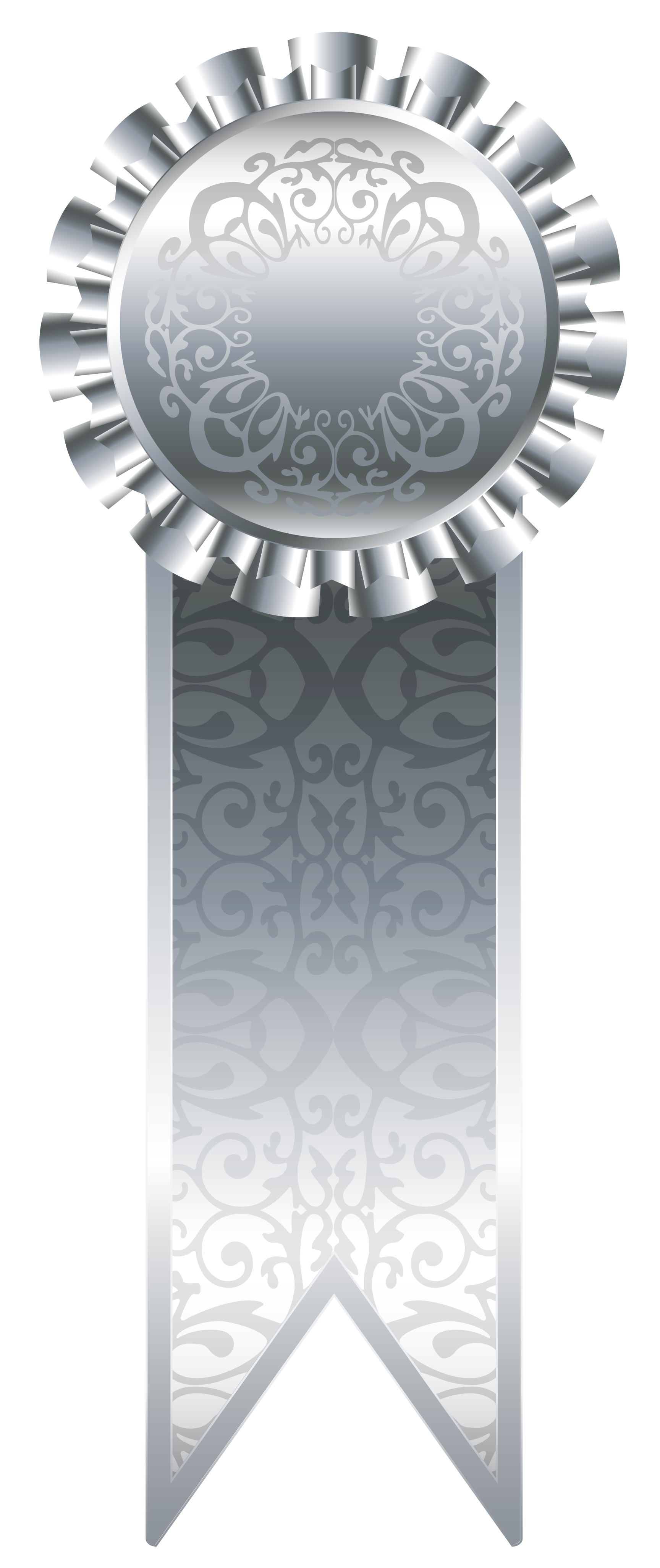 Silver Transparent Rosette | Gallery Yopriceville - High-Quality Images