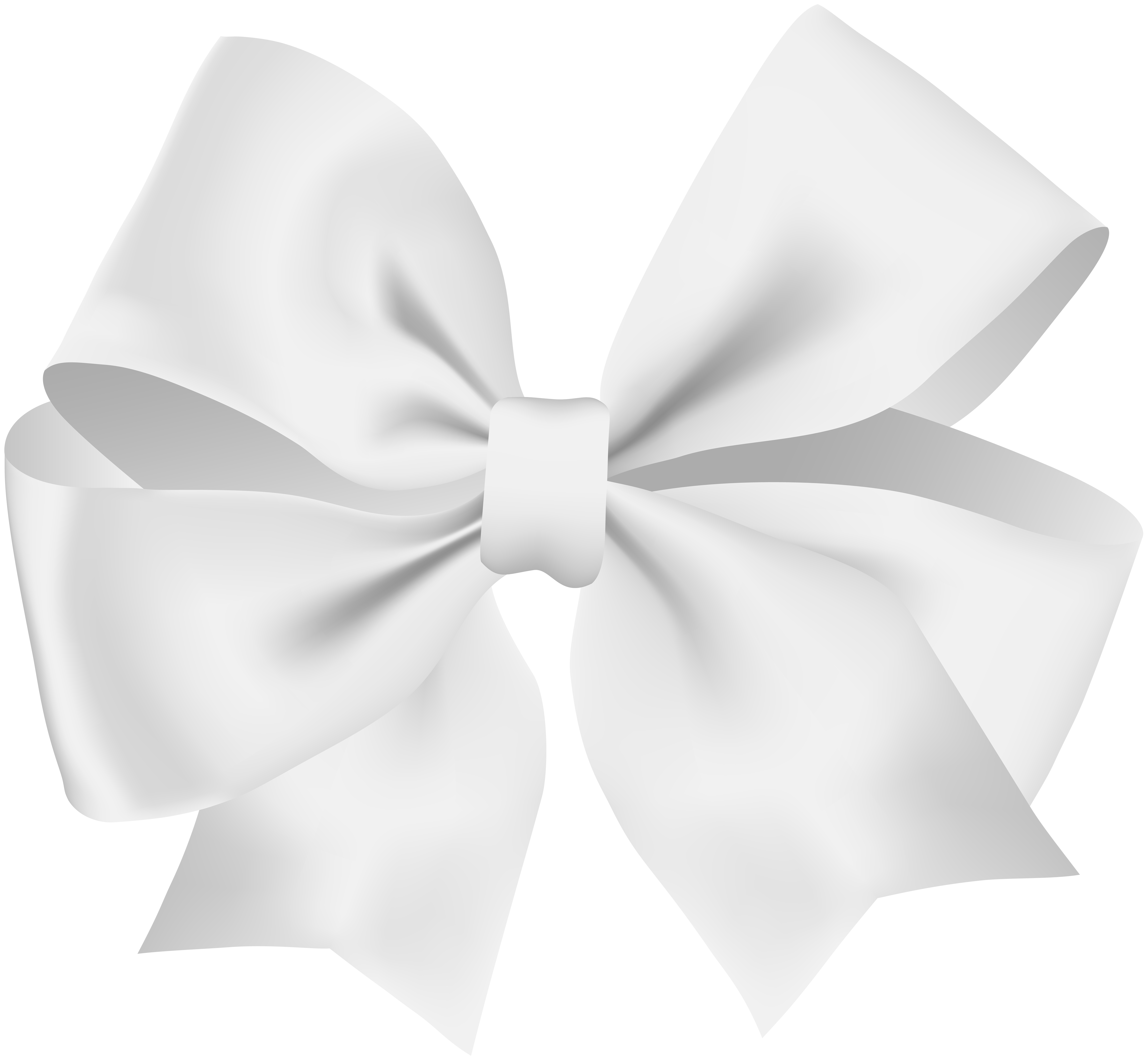 White Bow Transparent Clip Art PNG Image​  Gallery Yopriceville -  High-Quality Free Images and Transparent PNG Clipart
