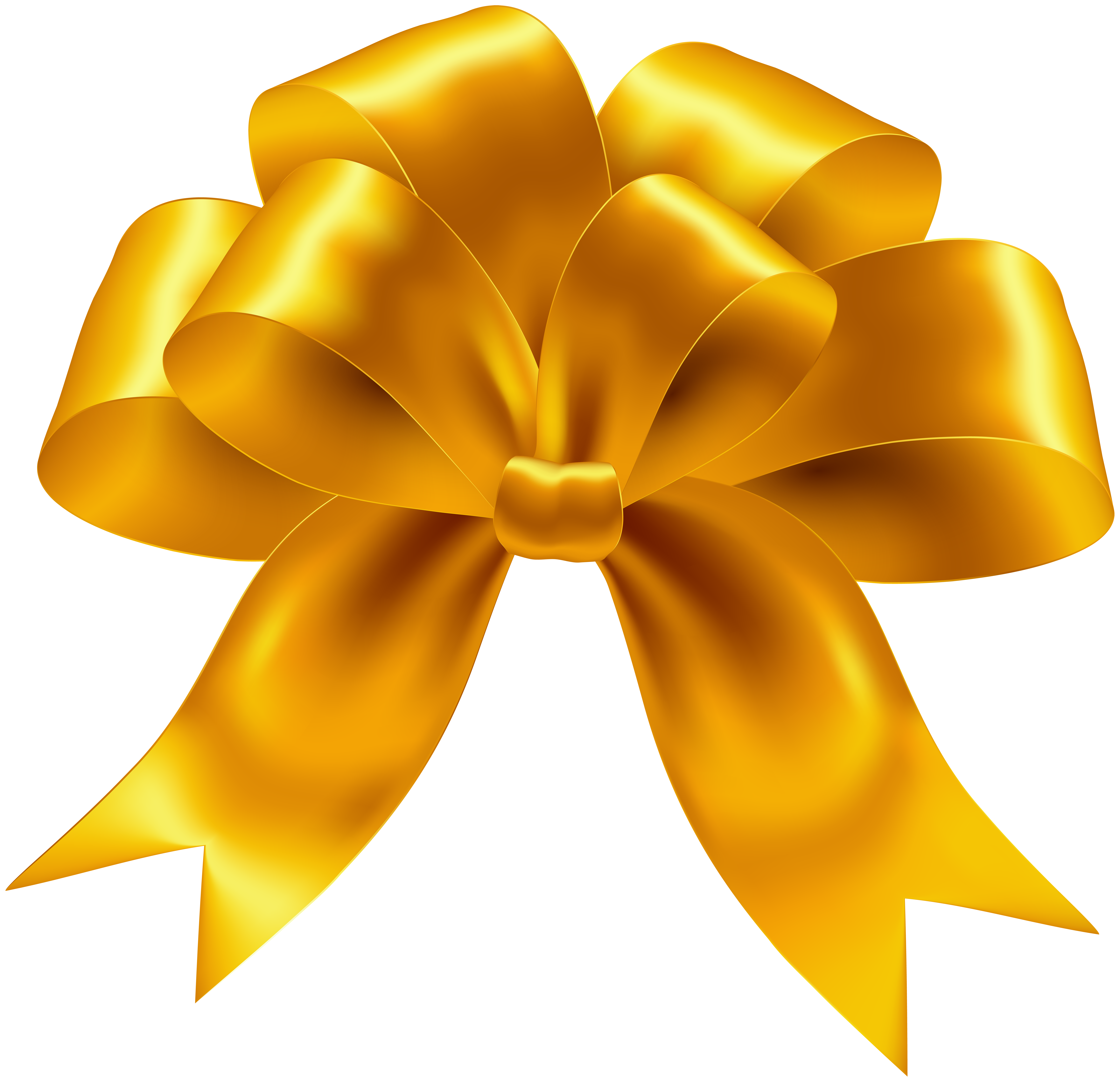 Yellow Bow Transparent PNG Image | Gallery Yopriceville - High-Quality