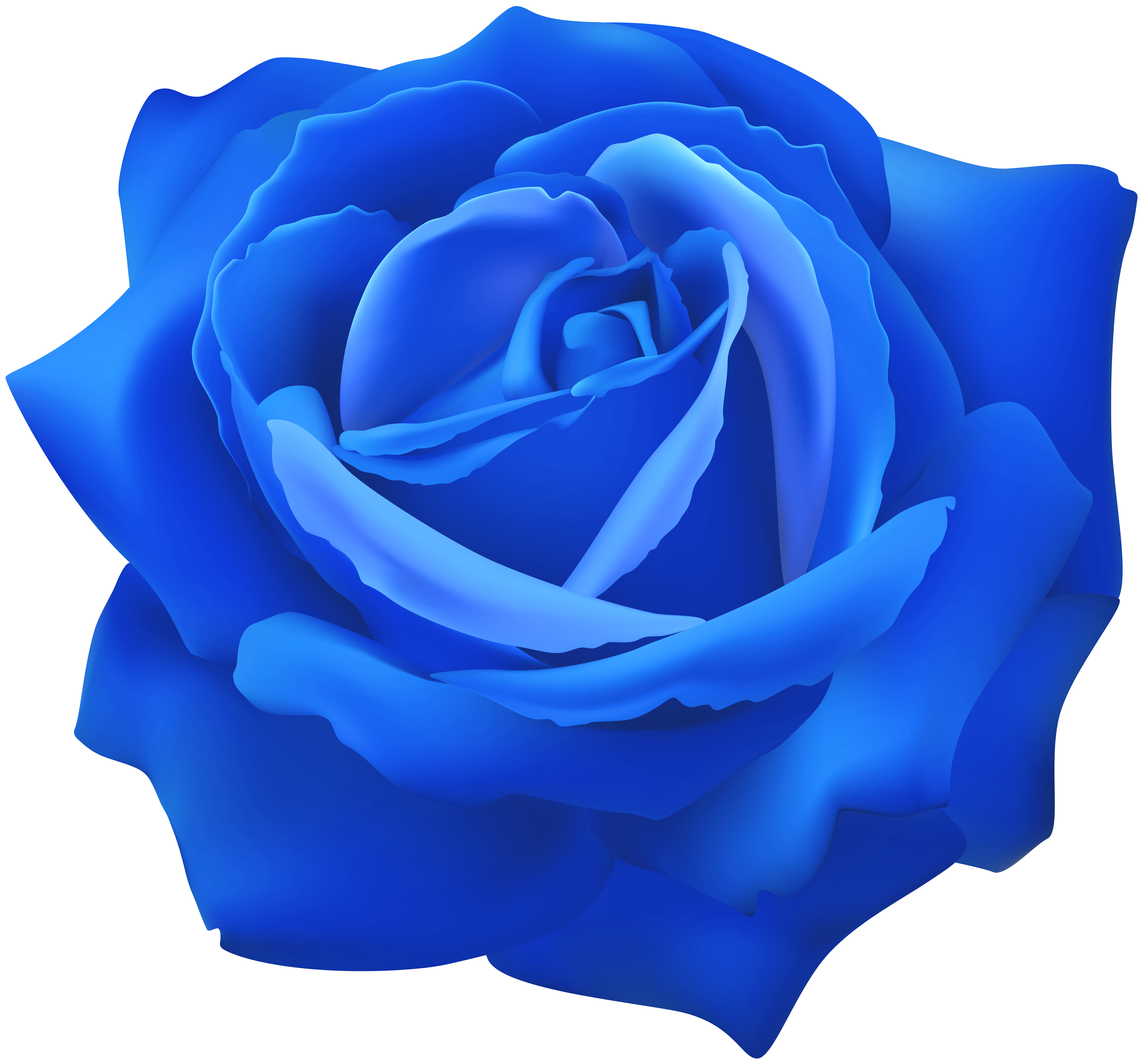 Blue Rose Flower Clip Art Image | Gallery Yopriceville - High-Quality