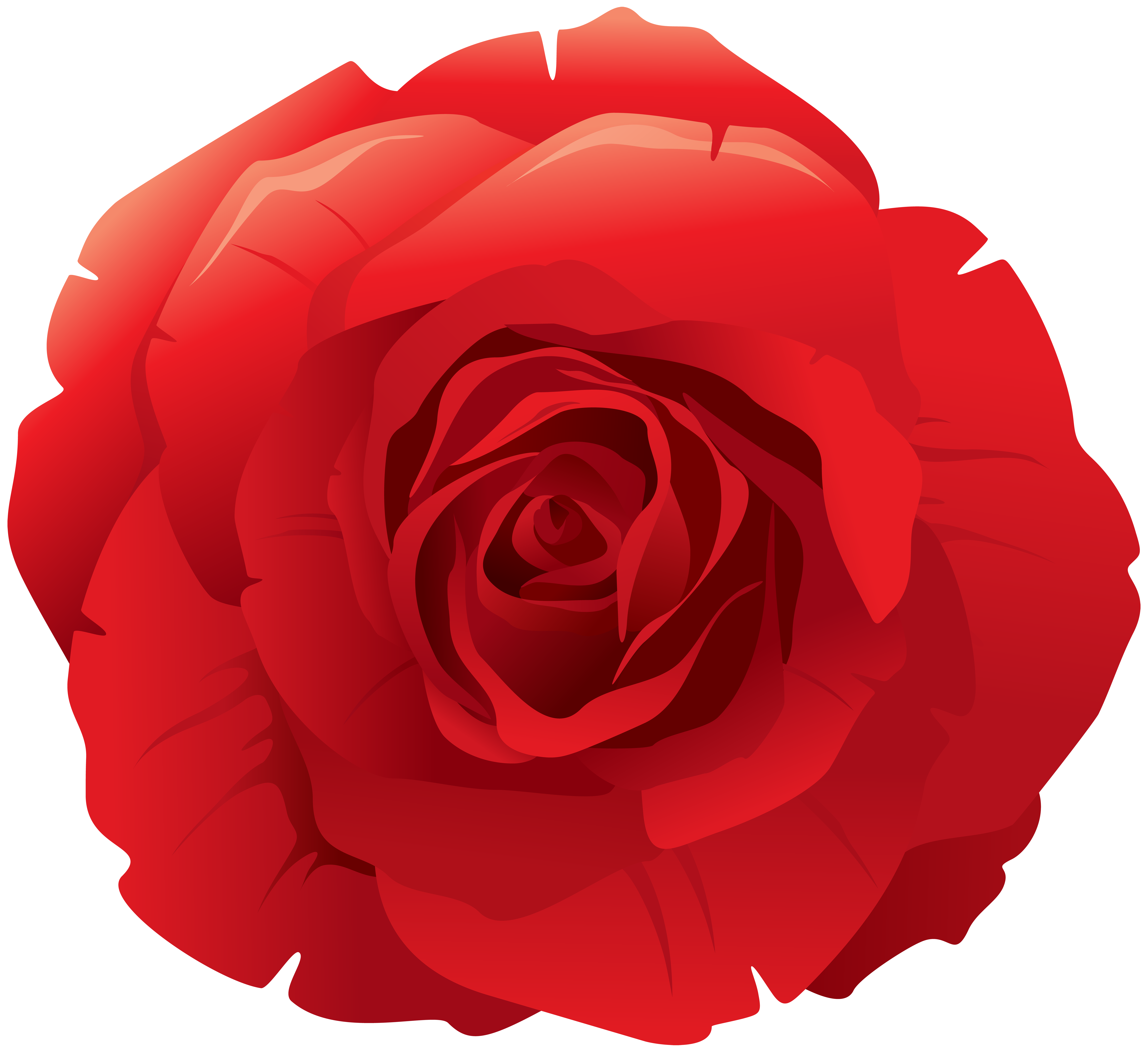 Red Rose Decorative PNG Clip Art | Gallery Yopriceville - High-Quality ...