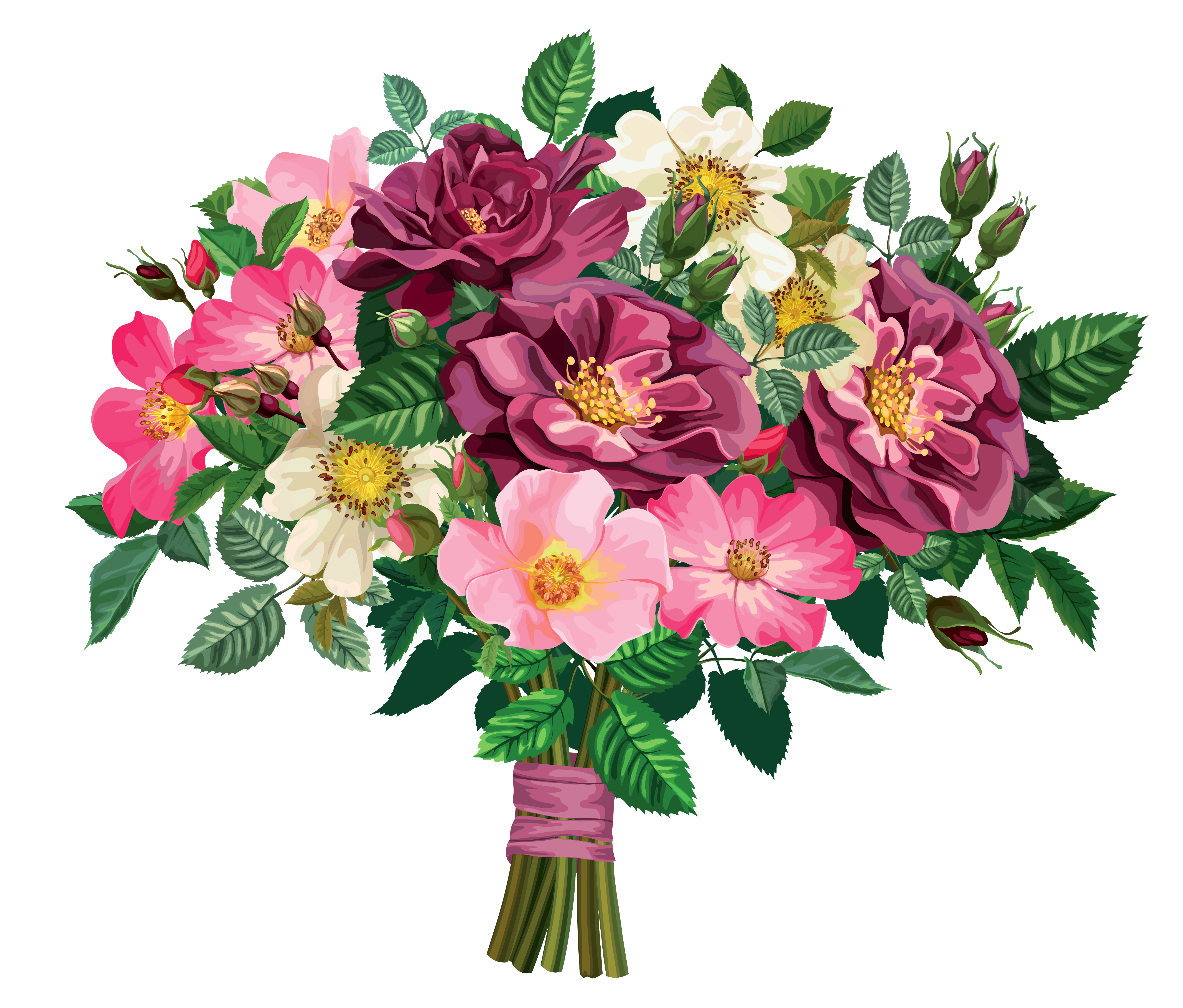Rose Bouquet Transparent Clipart | Gallery Yopriceville ...