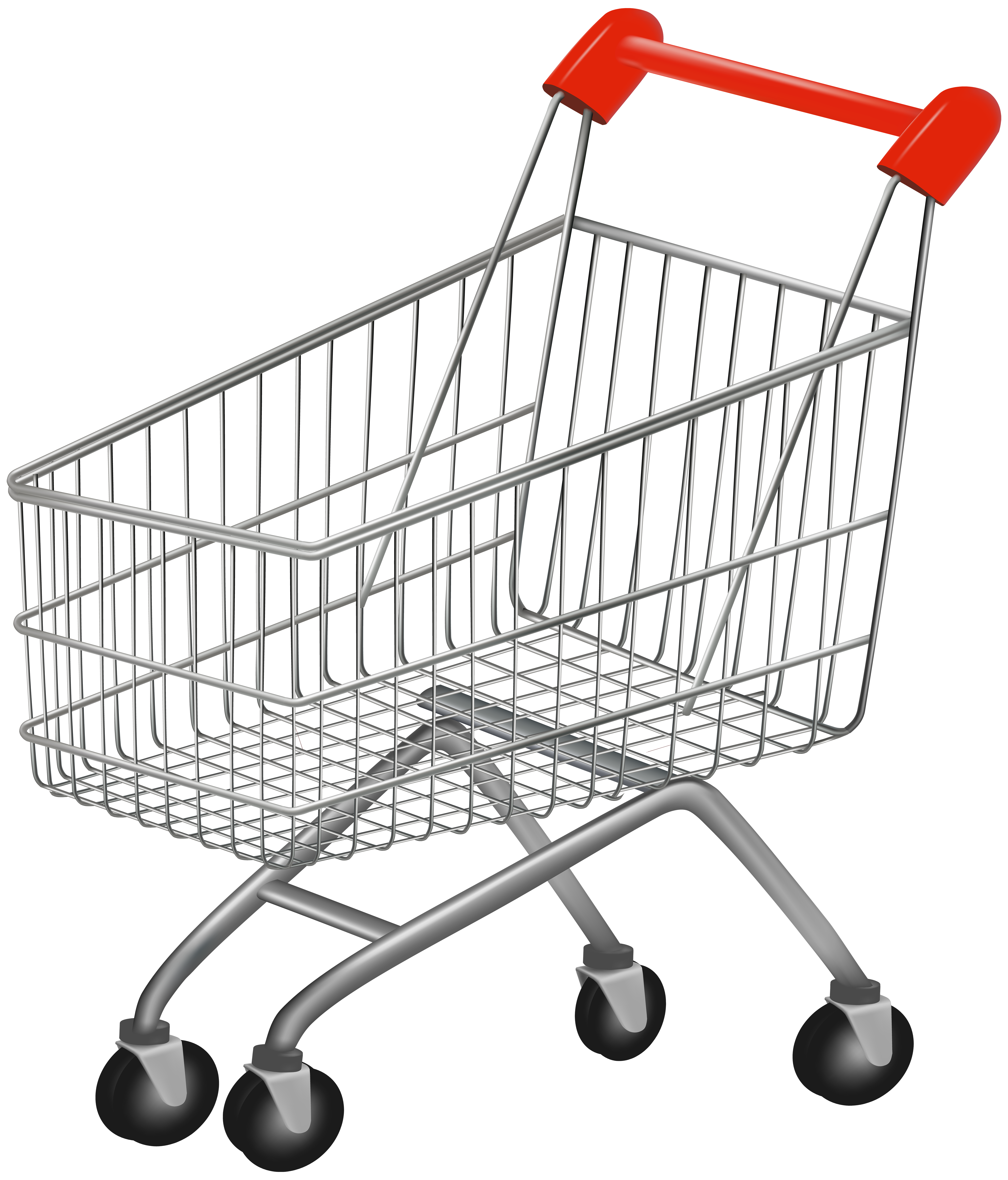 full grocery cart clipart