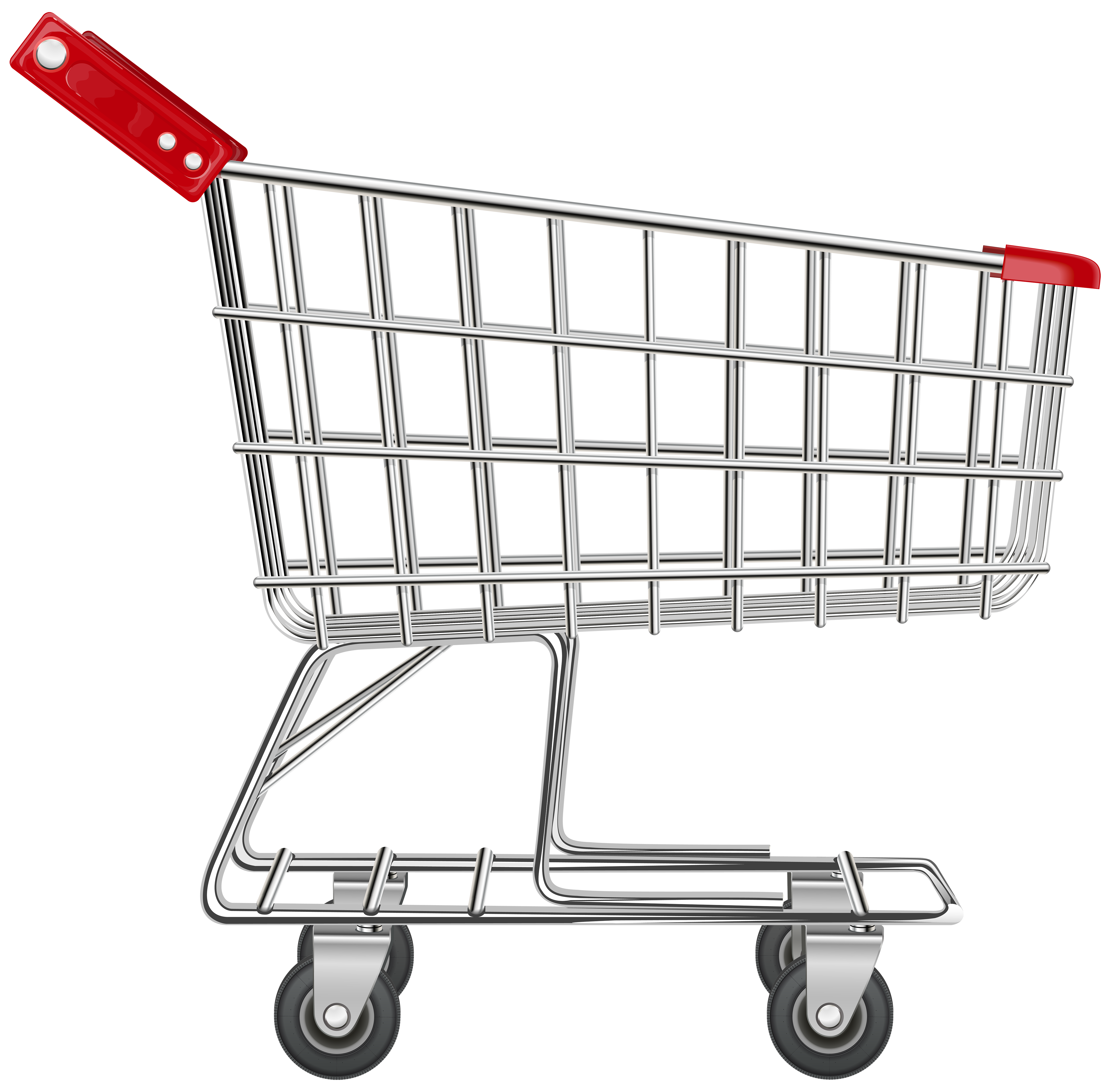 customers shopping carts clip art