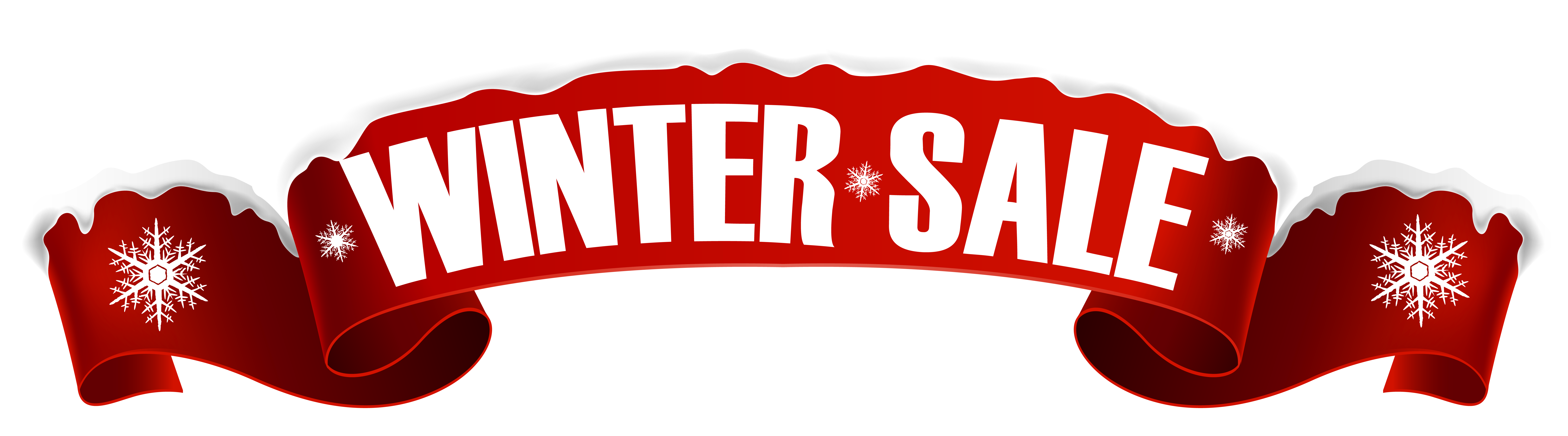 Winter Sale Banner Transparent PNG Clip Art Image​