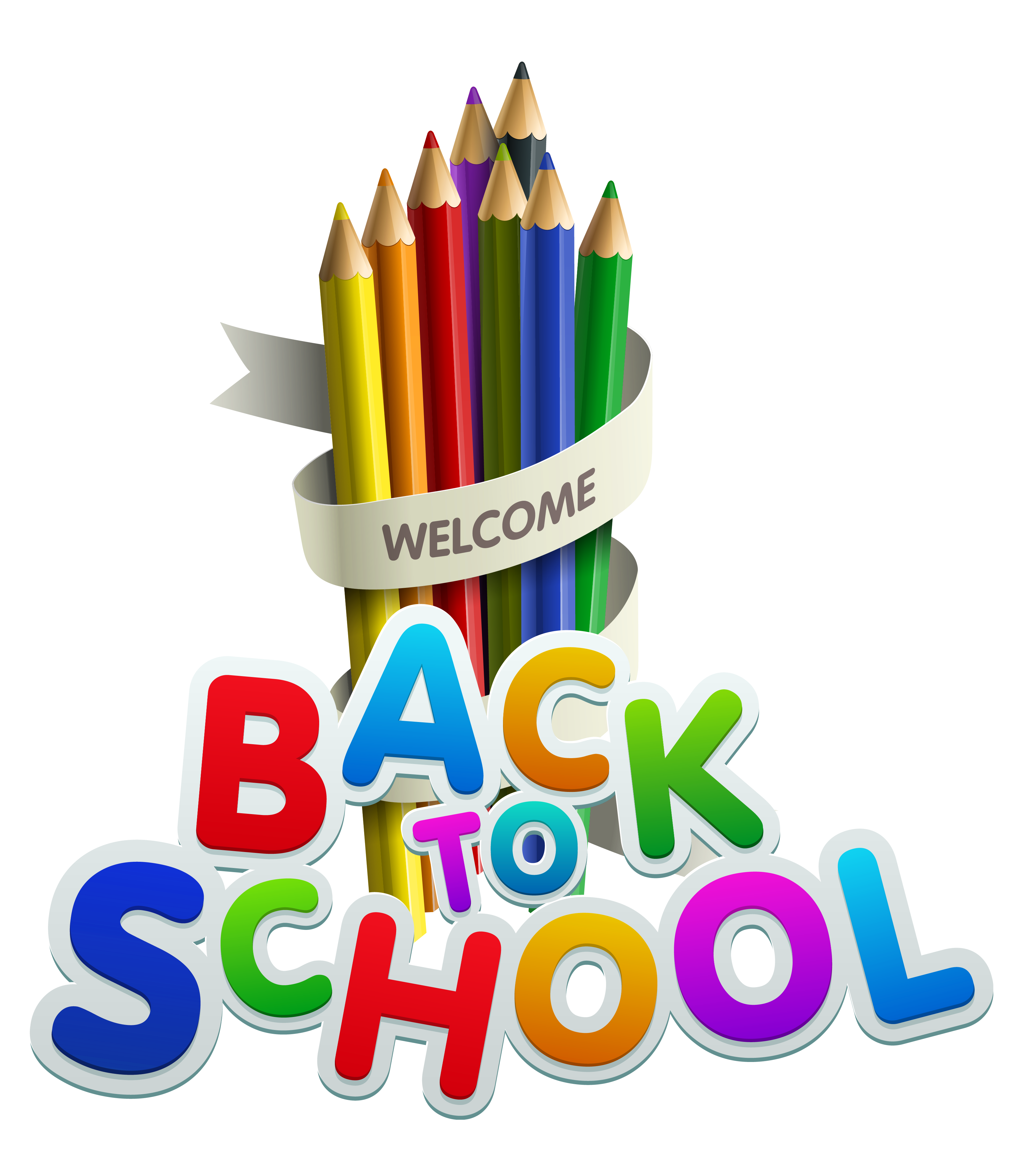 School Supplies Clipart ,Back to School Classroom Decor