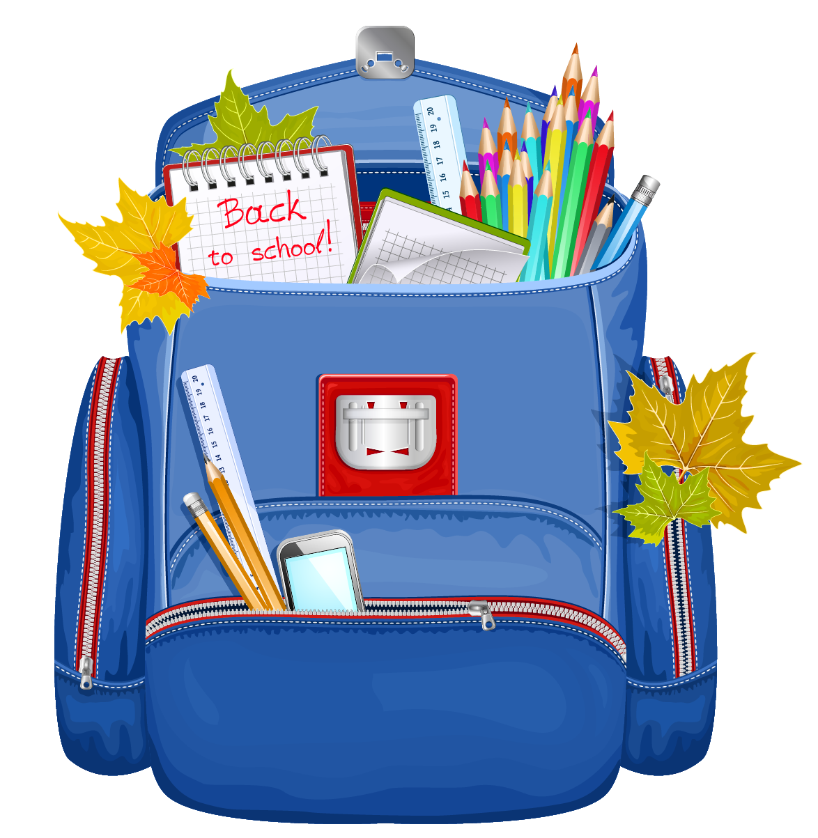 School Backpack PNG Clipart  School backpacks, School clipart, School bags