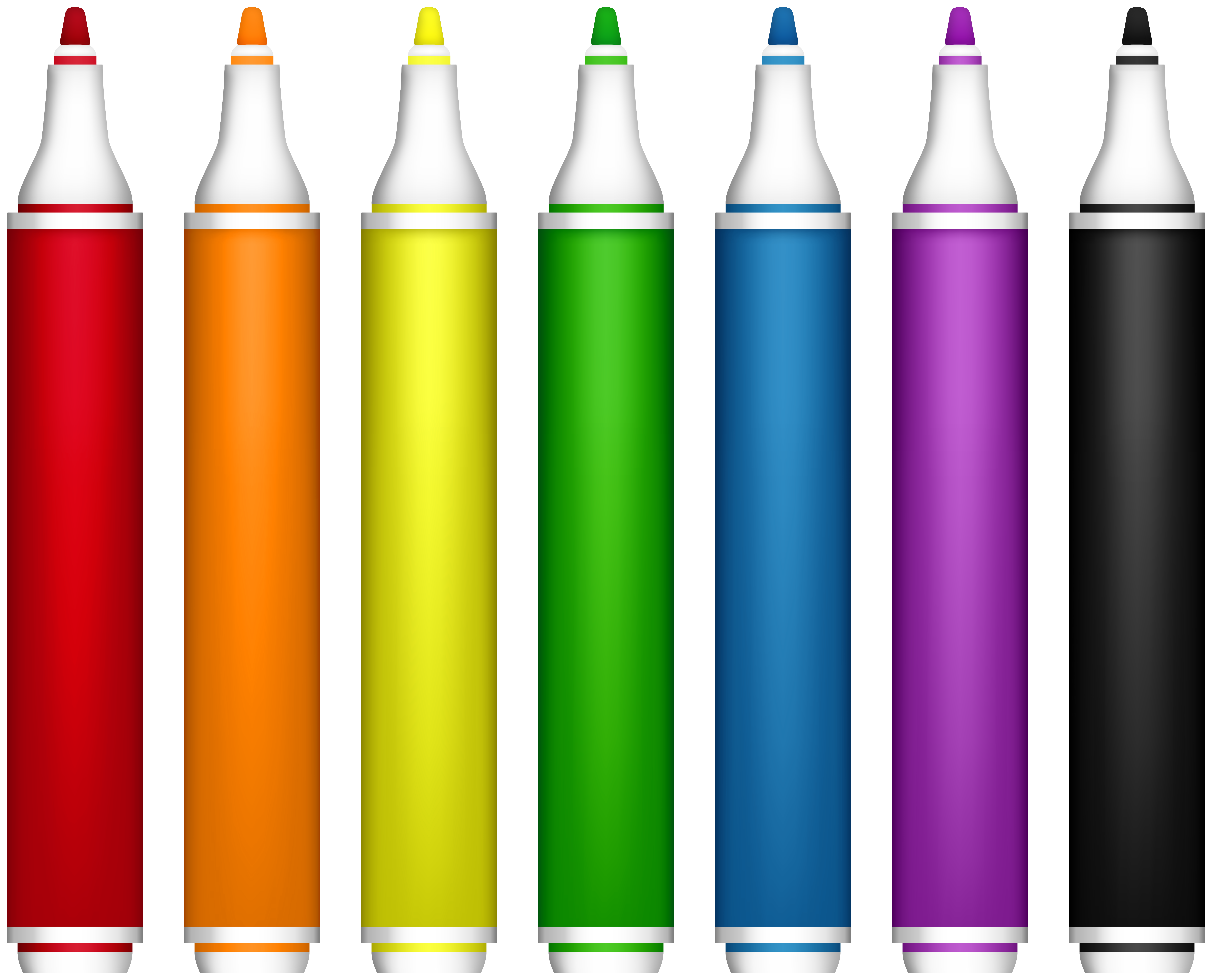 Markers Set PNG Clipart | Gallery Yopriceville - High-Quality Images