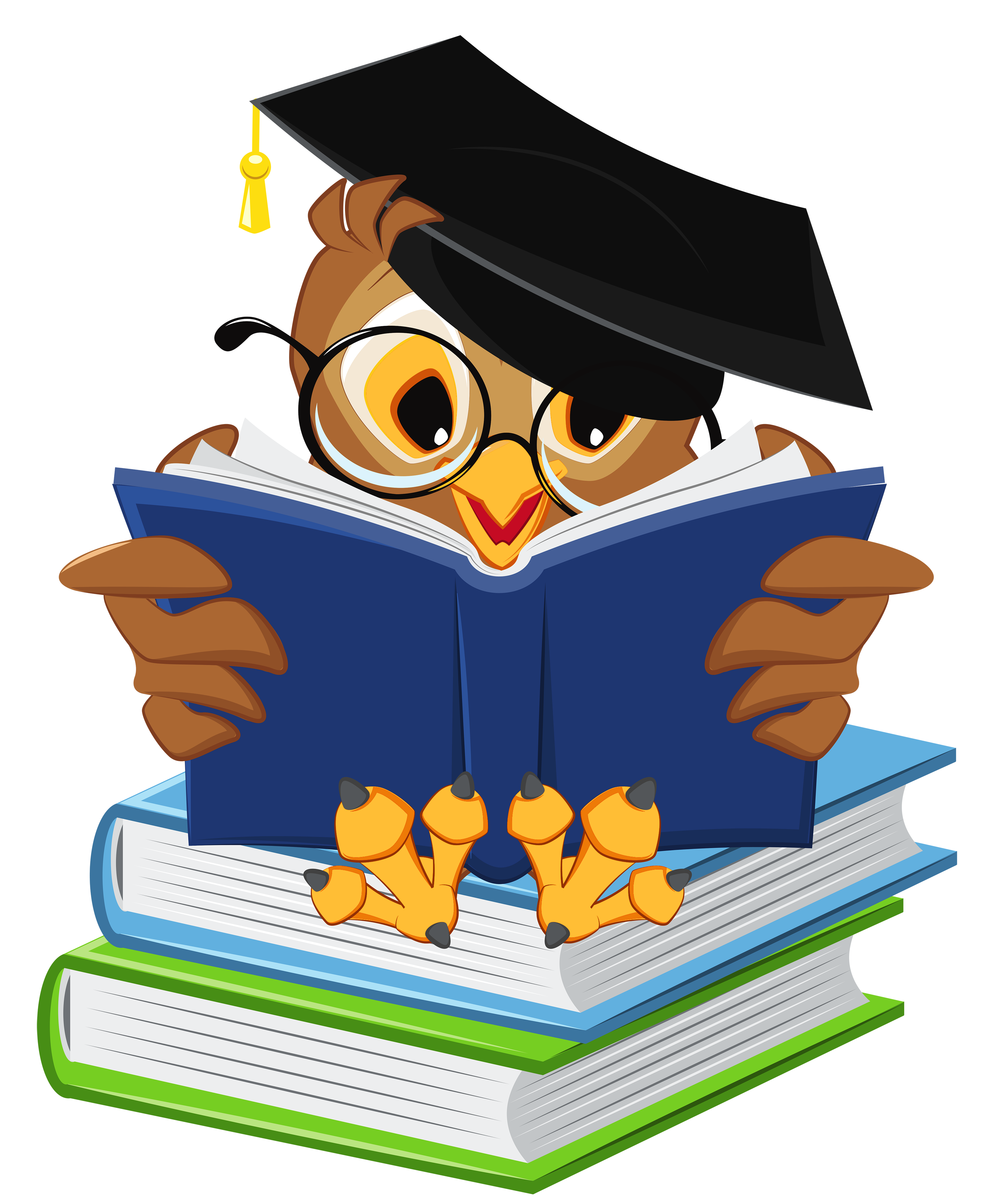 owl read clip art