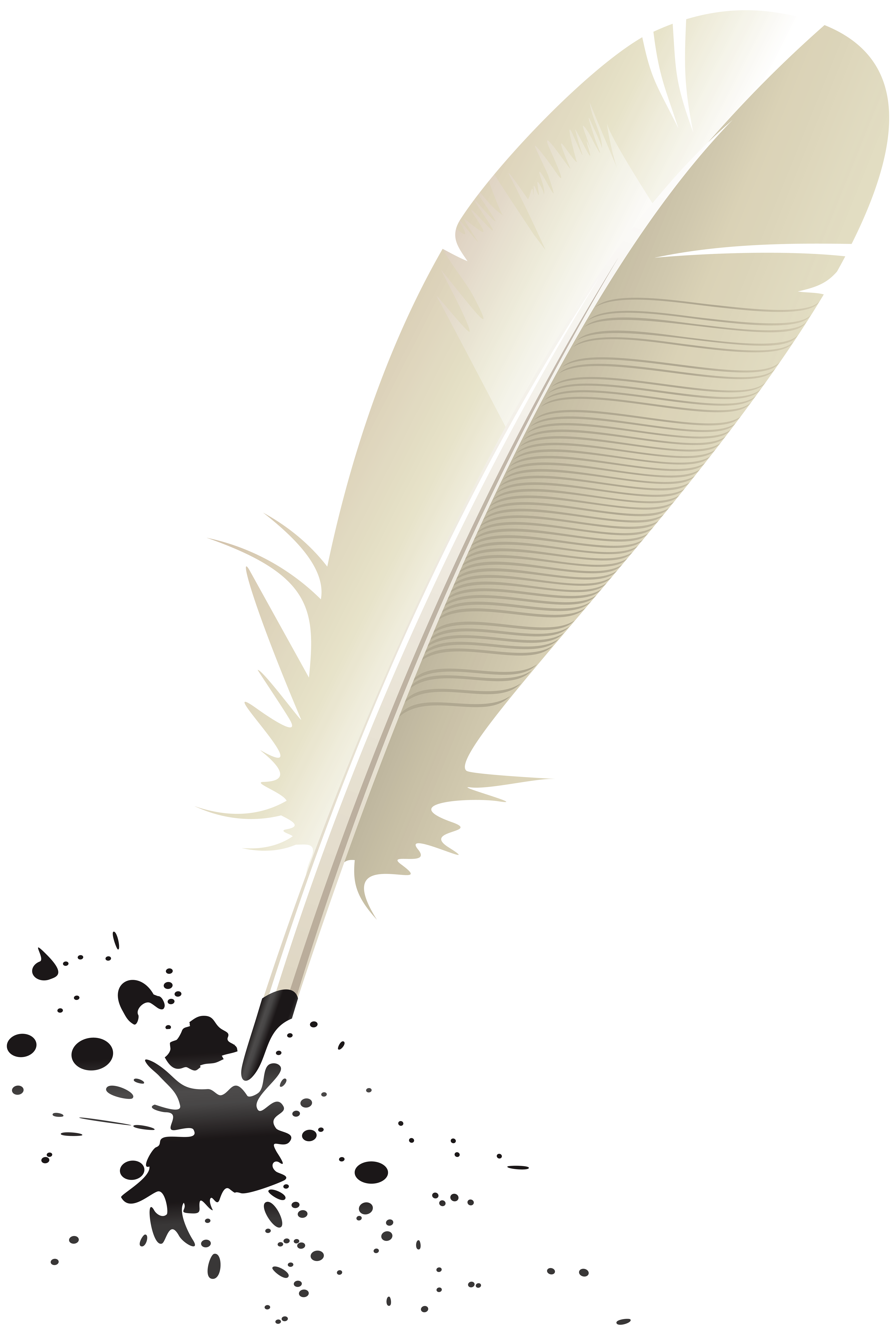 Quill and Ink PNG Clip Art Image​