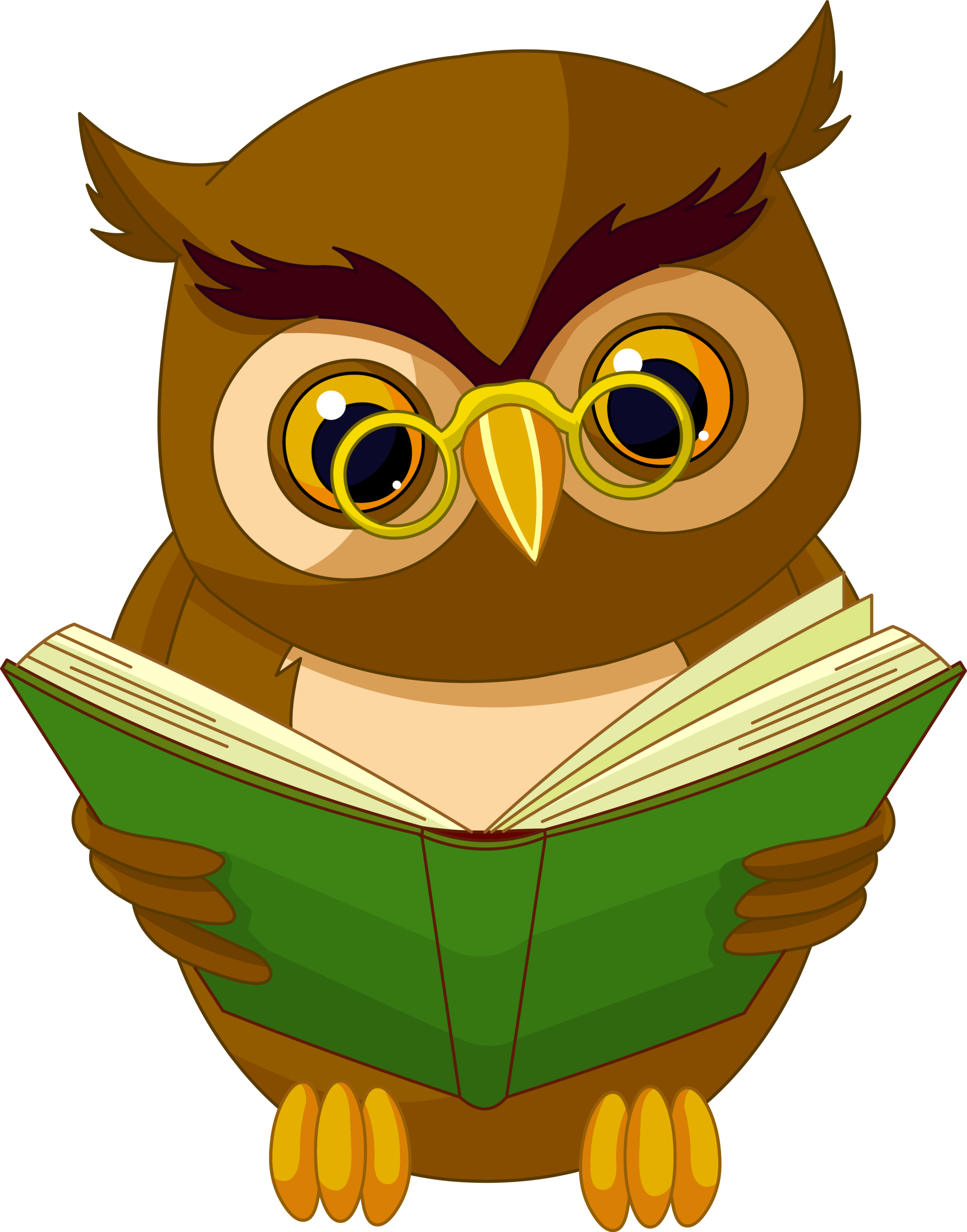 owl book clipart