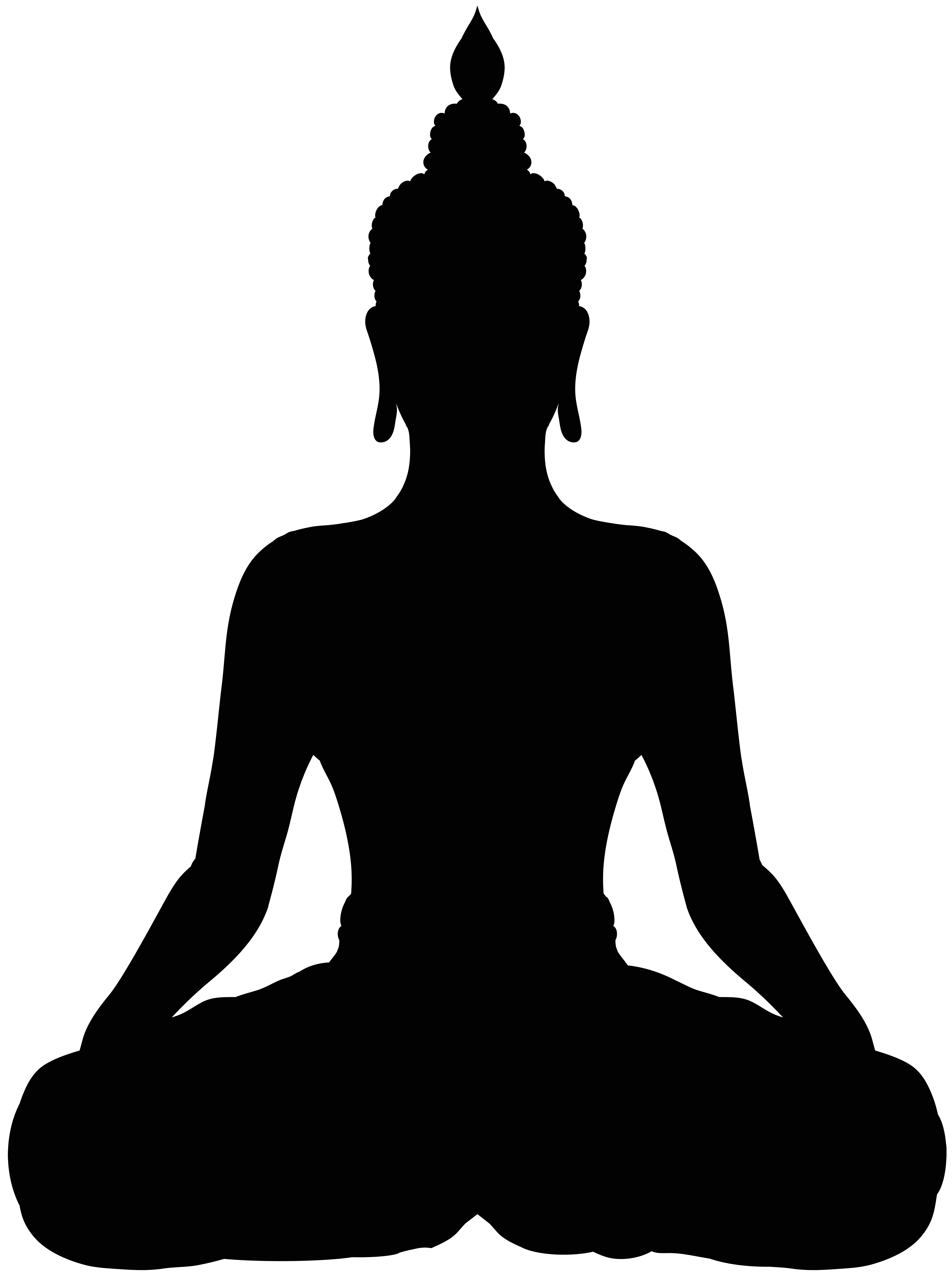 Buddha Silhouette PNG Clipart | Gallery Yopriceville - High-Quality