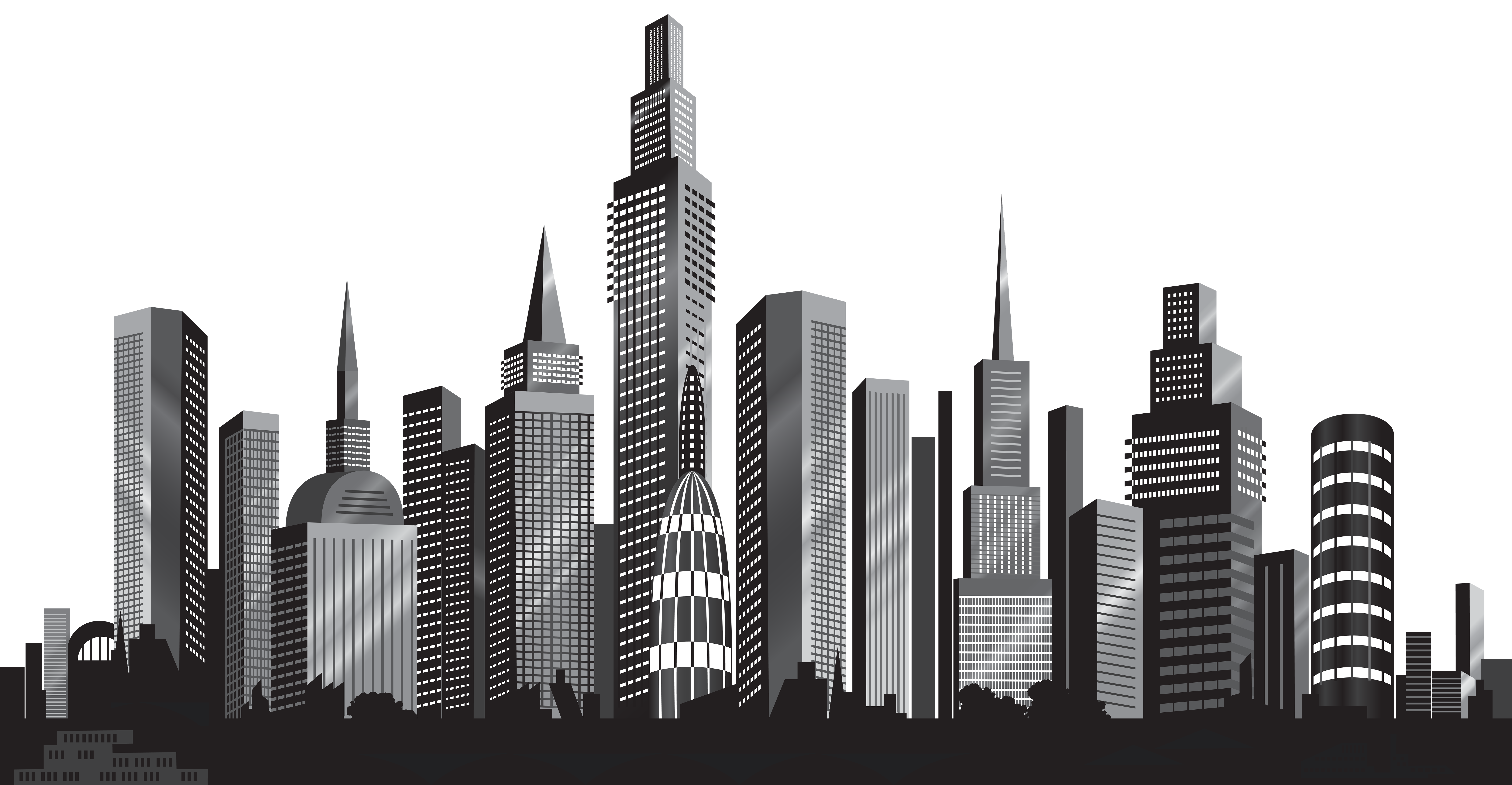 Cityscape Silhouette Png Clip Art Image Gallery Yopriceville High Quality Images And