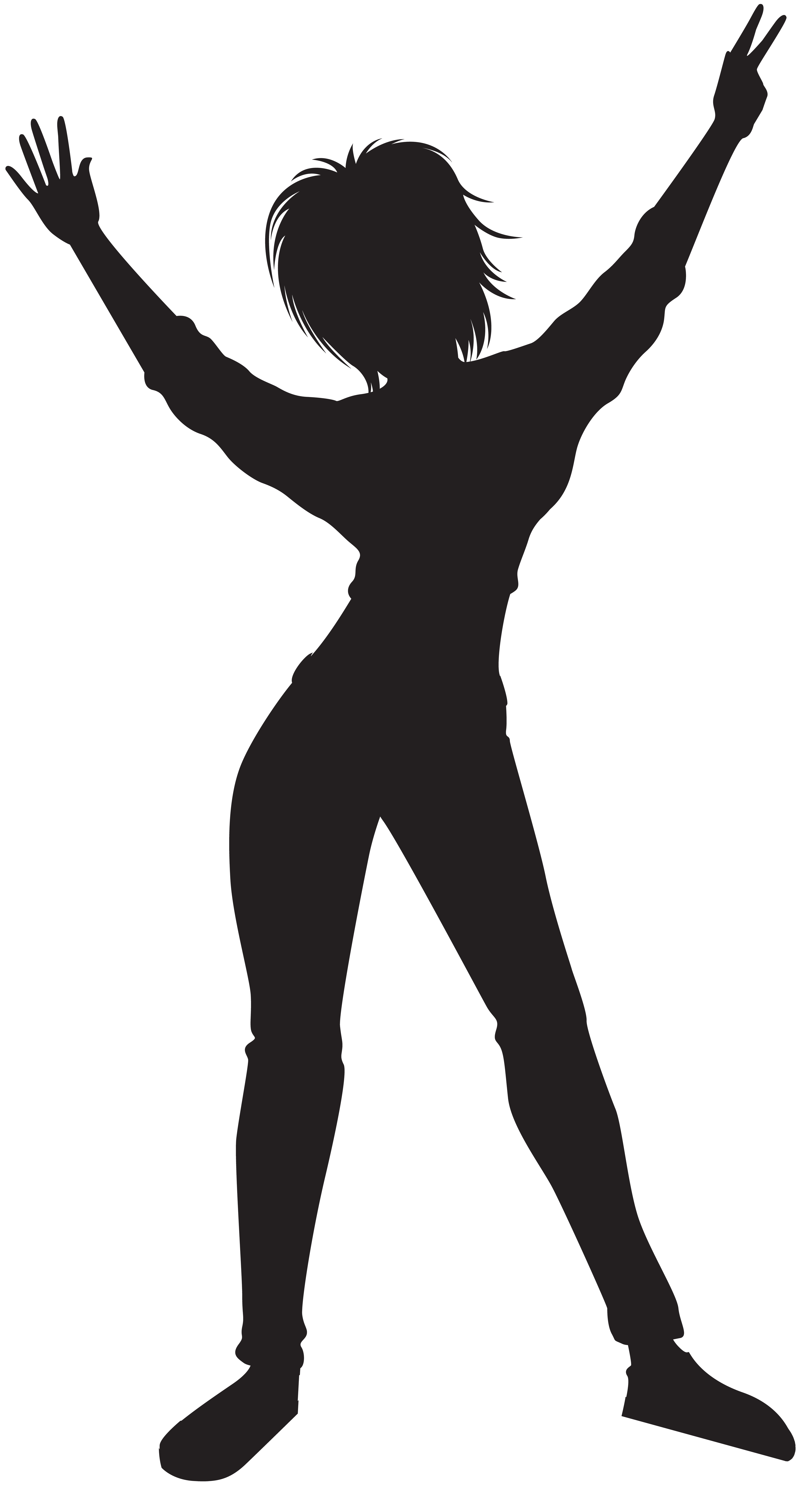 girl dancing silhouette png