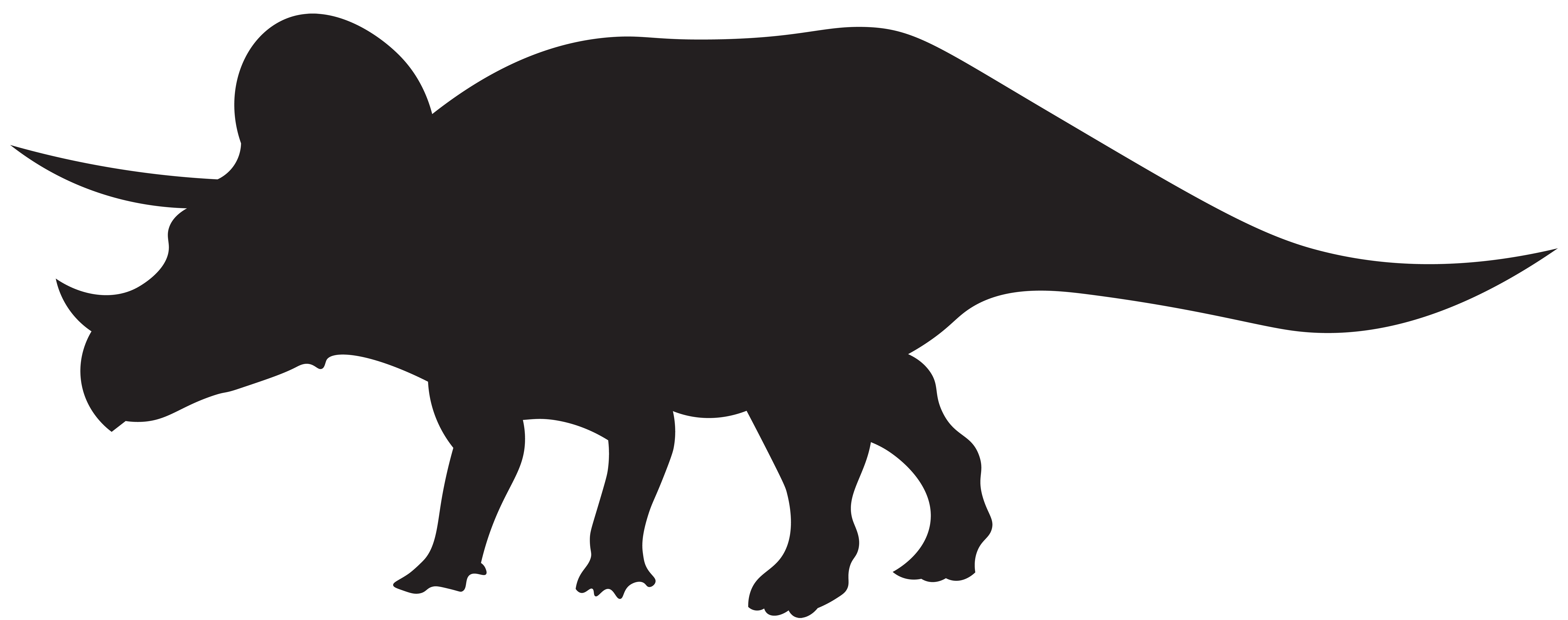 Dinosaurs Triceratops Silhouette PNG Clip Art Image | Gallery