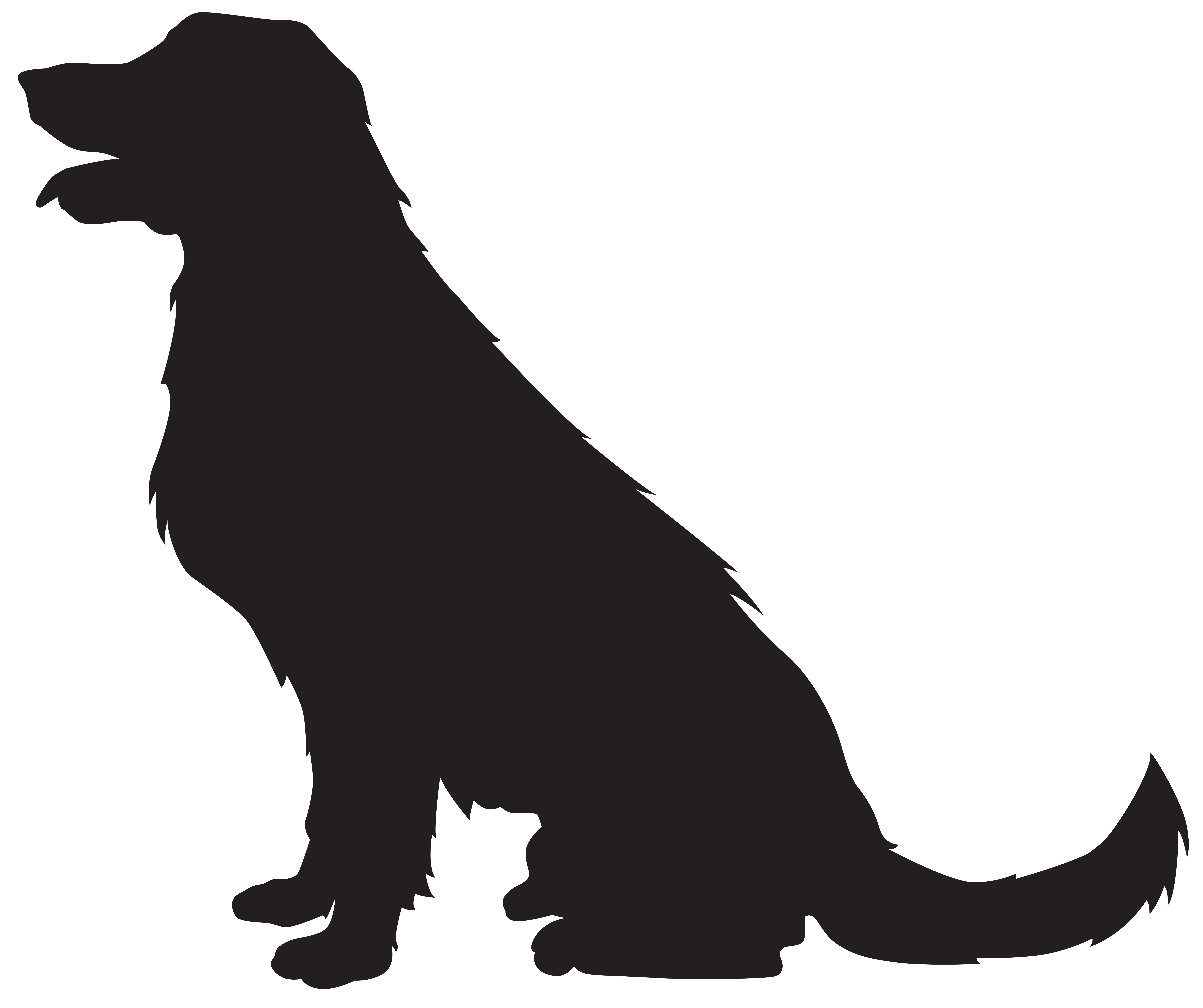 dog silhouette png transparent clip art image gallery