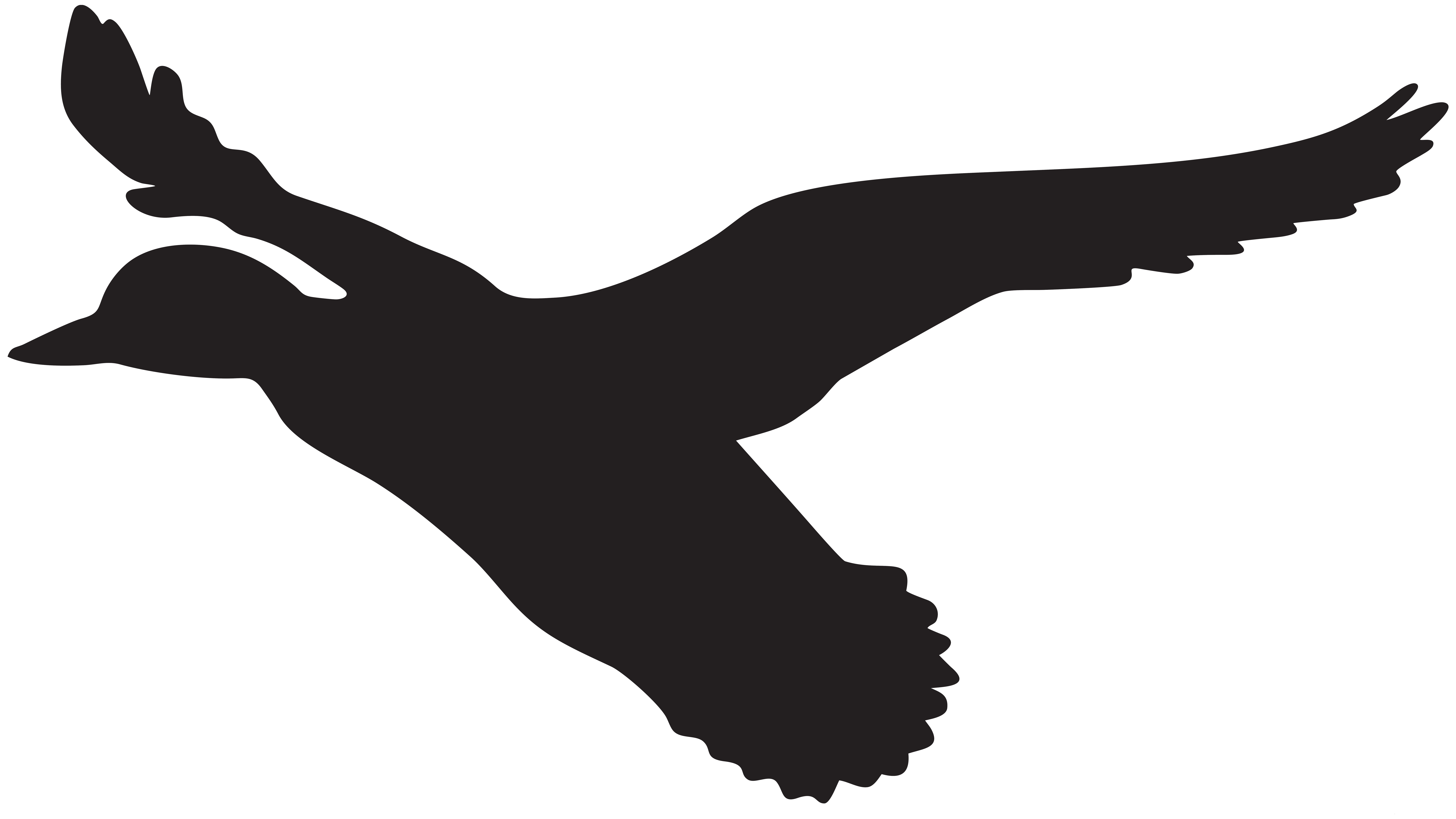 Flying Duck Silhouette Png Clip Art Image Gallery Yopriceville High