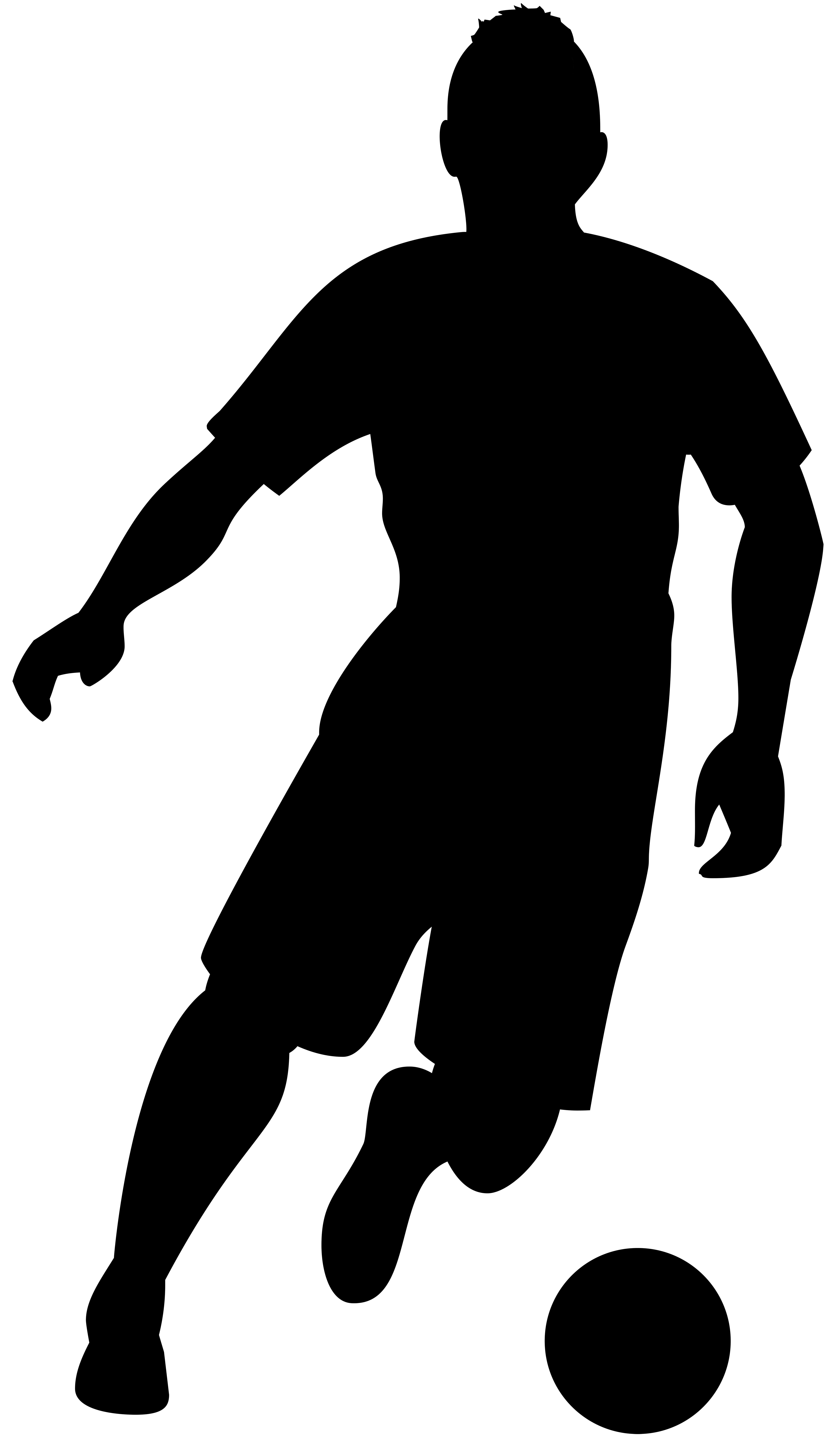 football player silhouette png