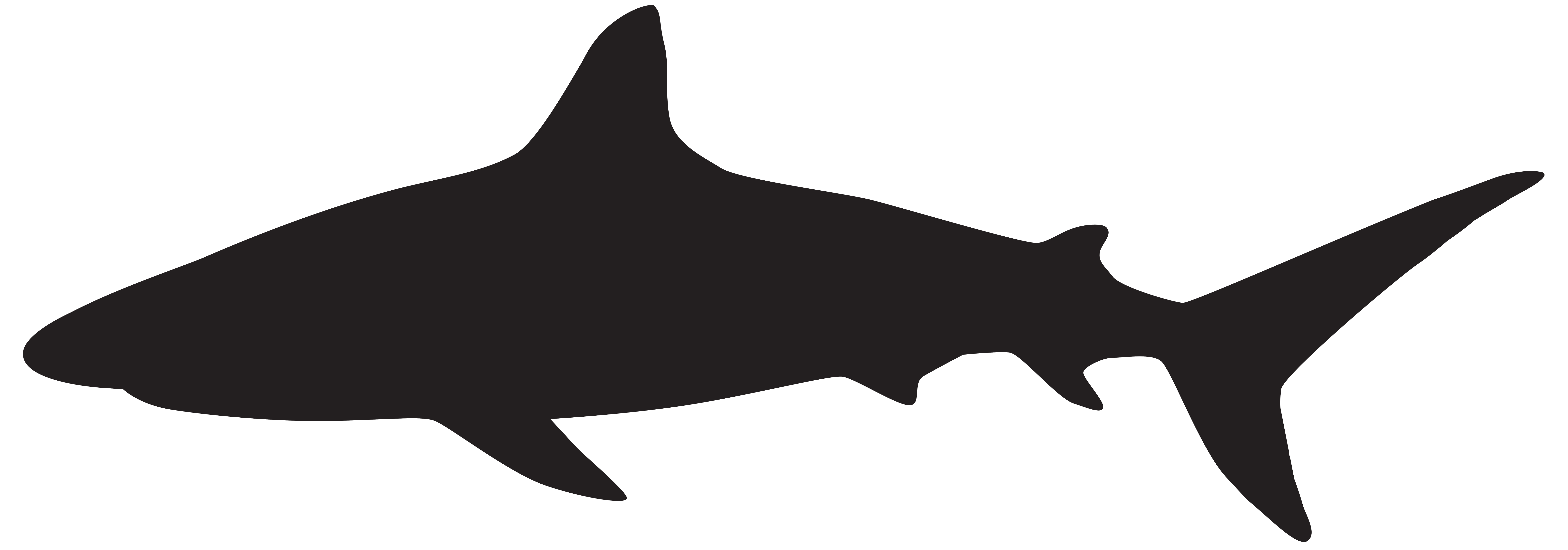 Shark Silhouette PNG Clip Art Image | Gallery Yopriceville - High ...