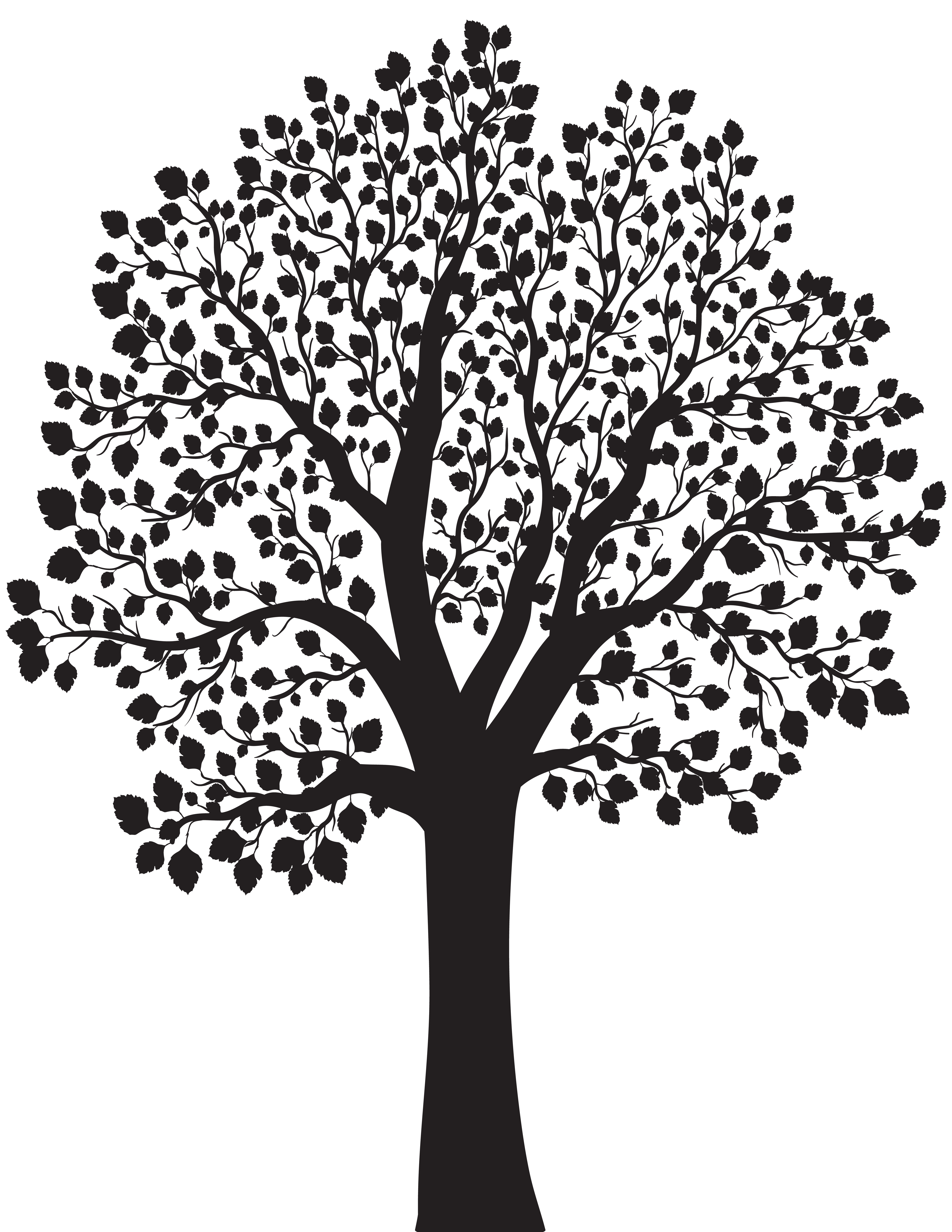 Tree Silhouette PNG Clip Art Image | Gallery Yopriceville ...