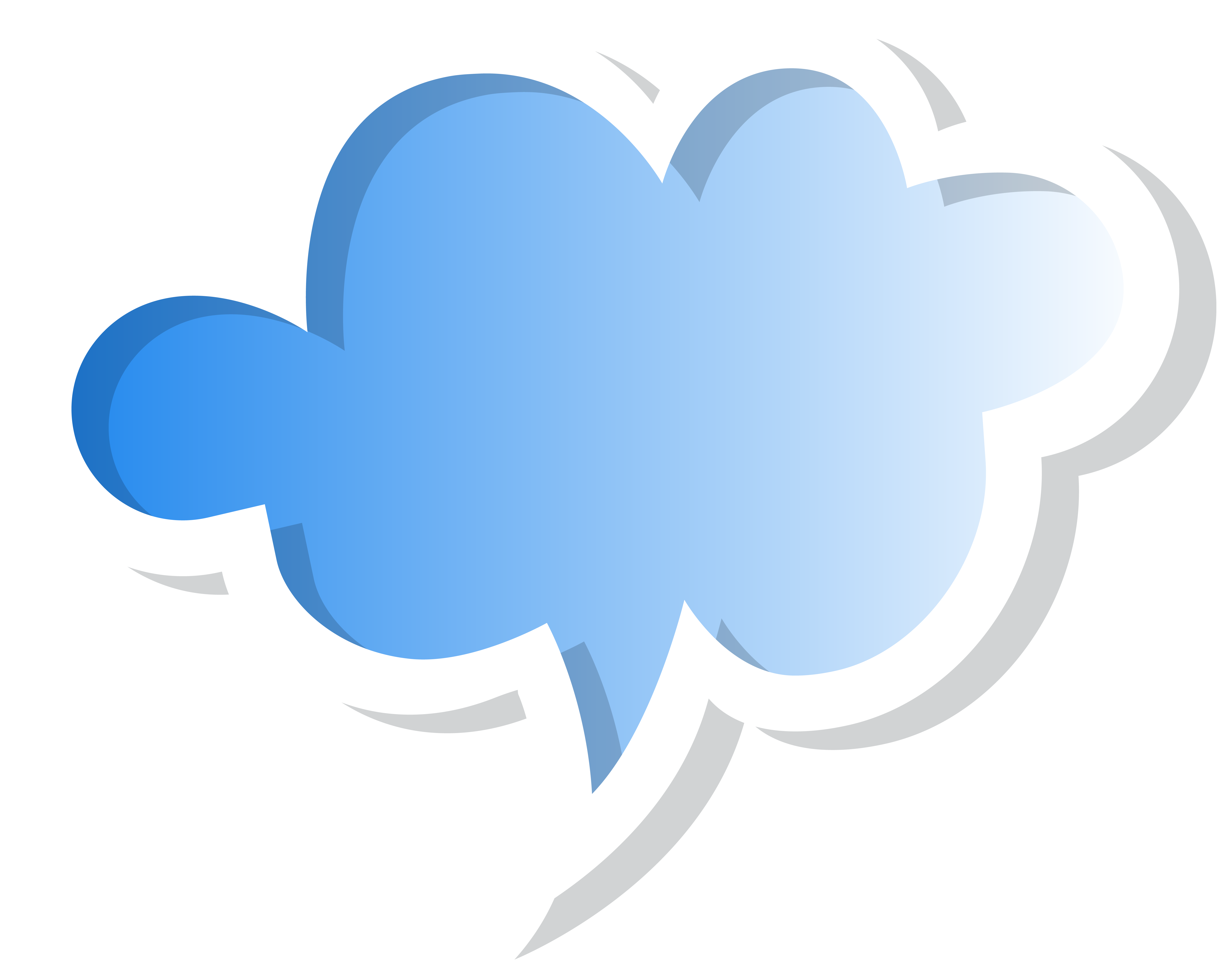 Speech Bubble Cloud Blue PNG Clip Art Image | Gallery Yopriceville - High-Quality Images and ...