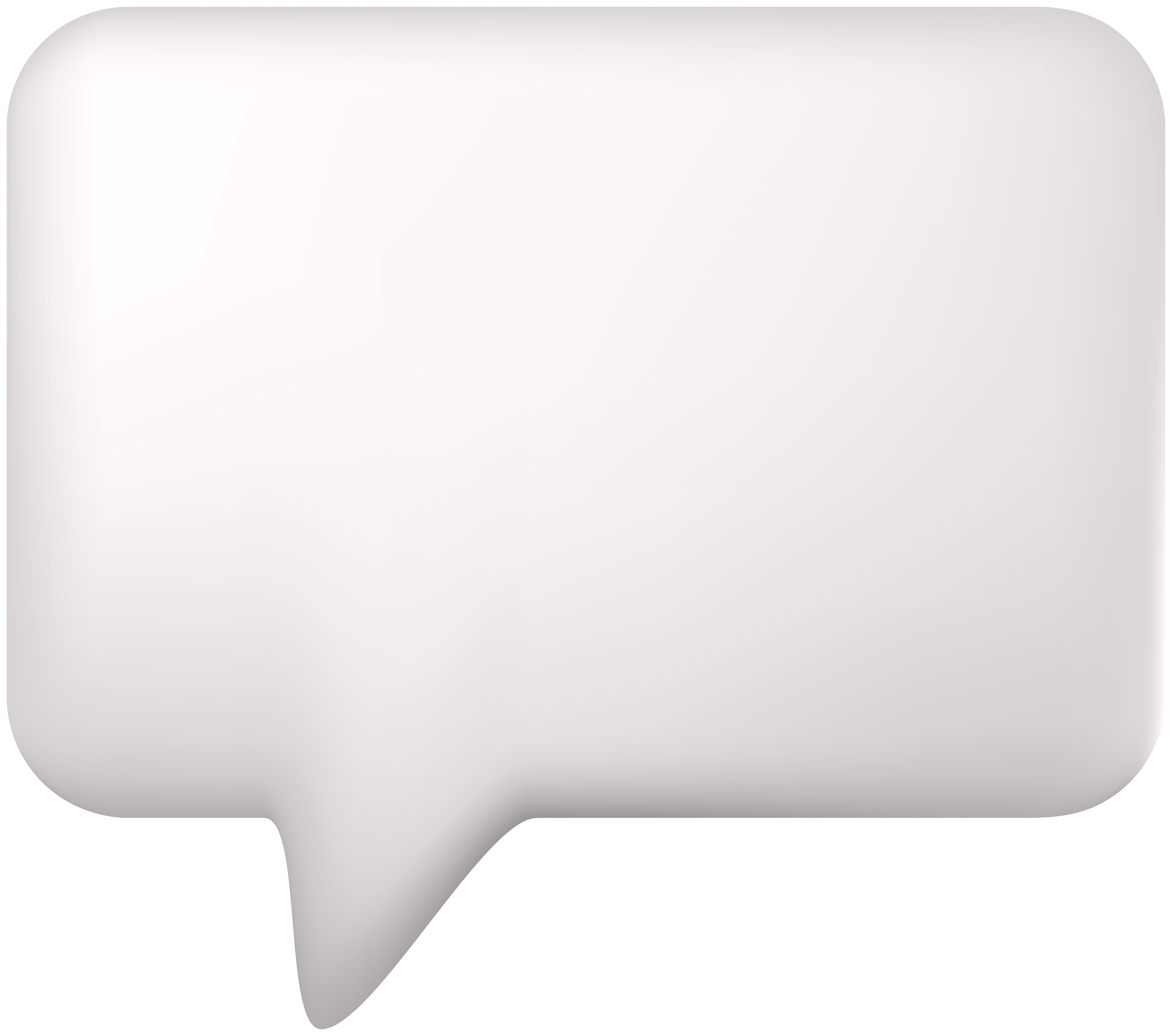 blank text message bubble