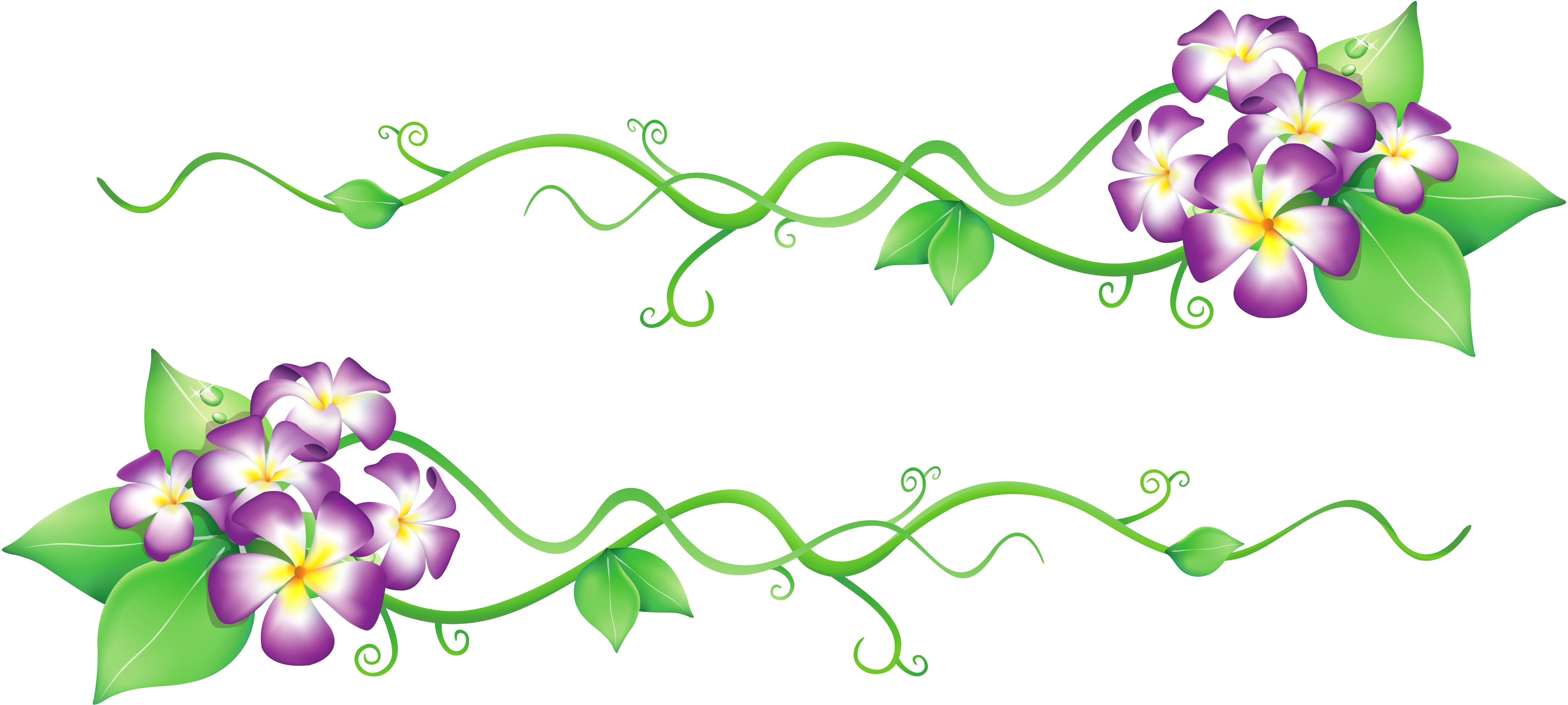 Green Floral Deco PNG Clipart​  Gallery Yopriceville - High-Quality Free  Images and Transparent PNG Clipart