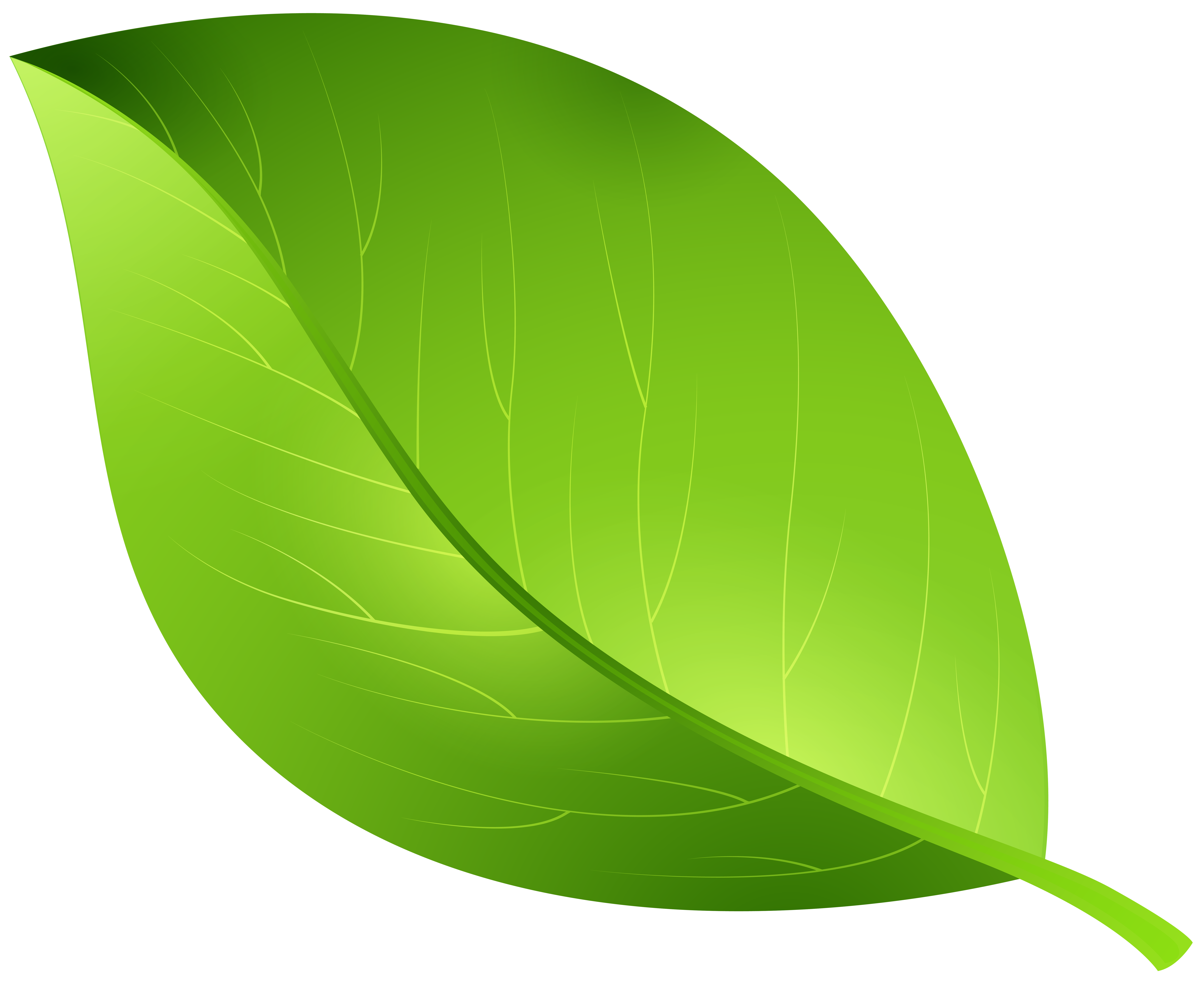 Green Leaf Transparent PNG Clip Art Image​  Gallery Yopriceville -  High-Quality Free Images and Transparent PNG Clipart