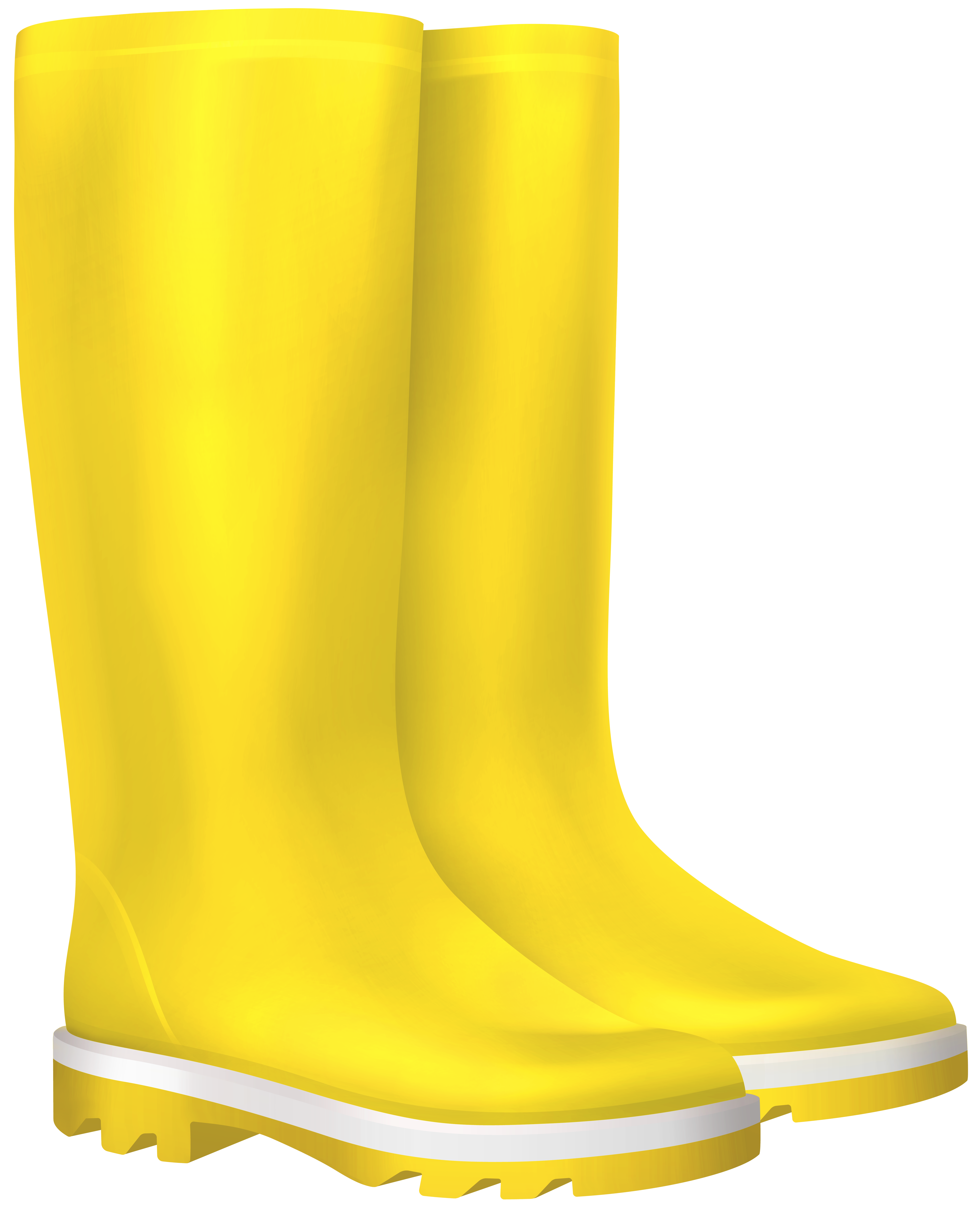 yellow rain boot clip art