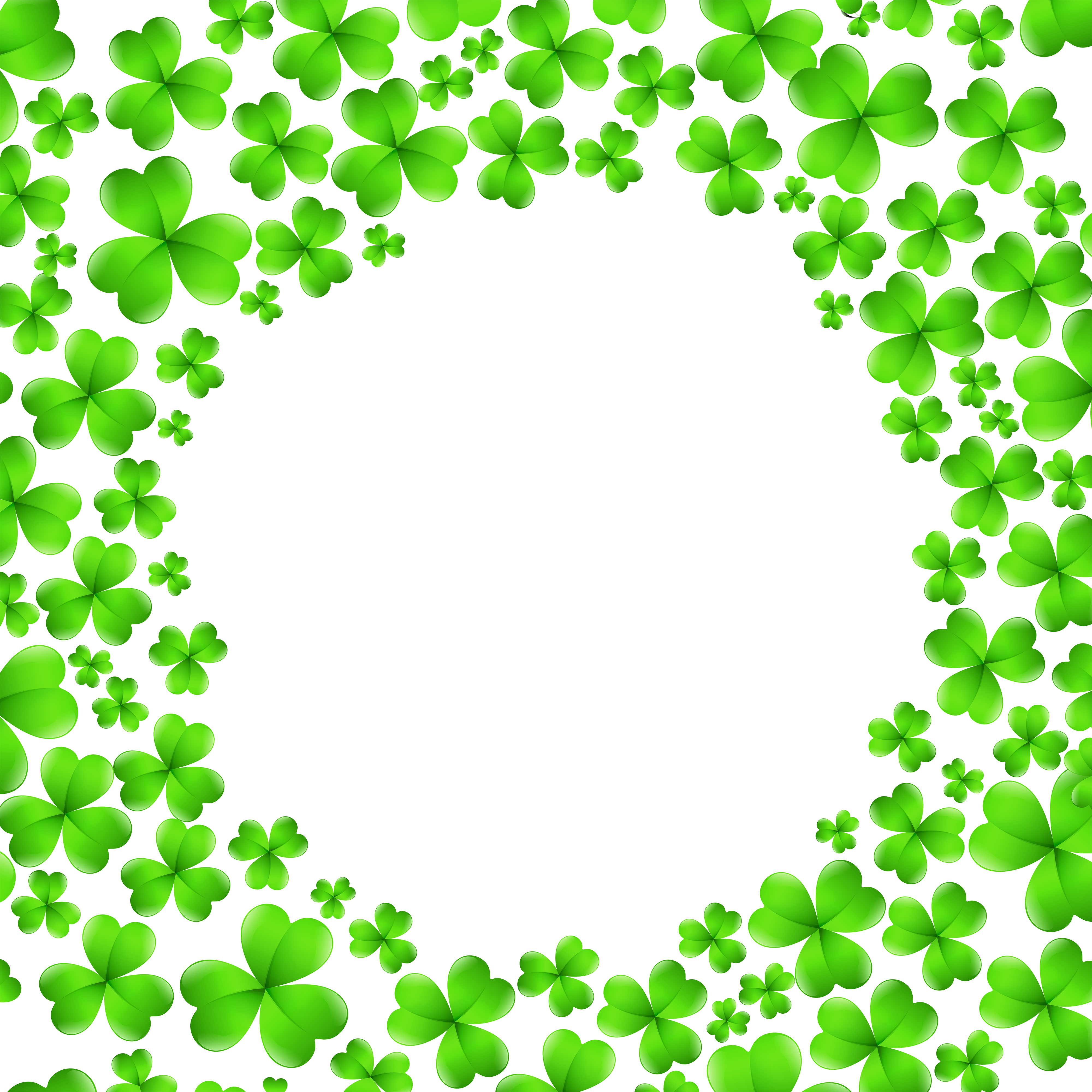 st patrick s day shamrocks decoration png clip art image gallery