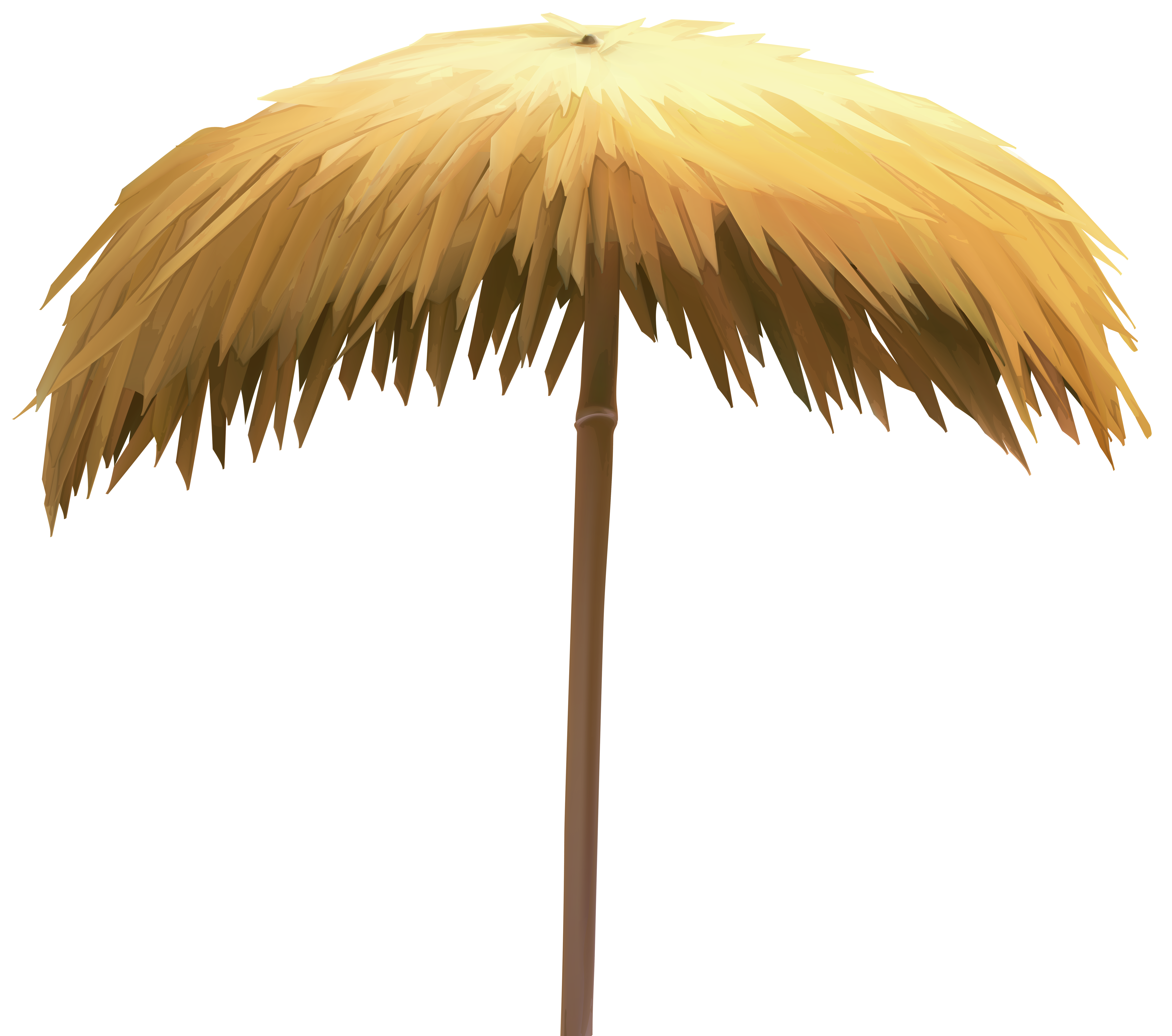 Straw Beach Umbrella PNG Clip Art Image  Gallery 