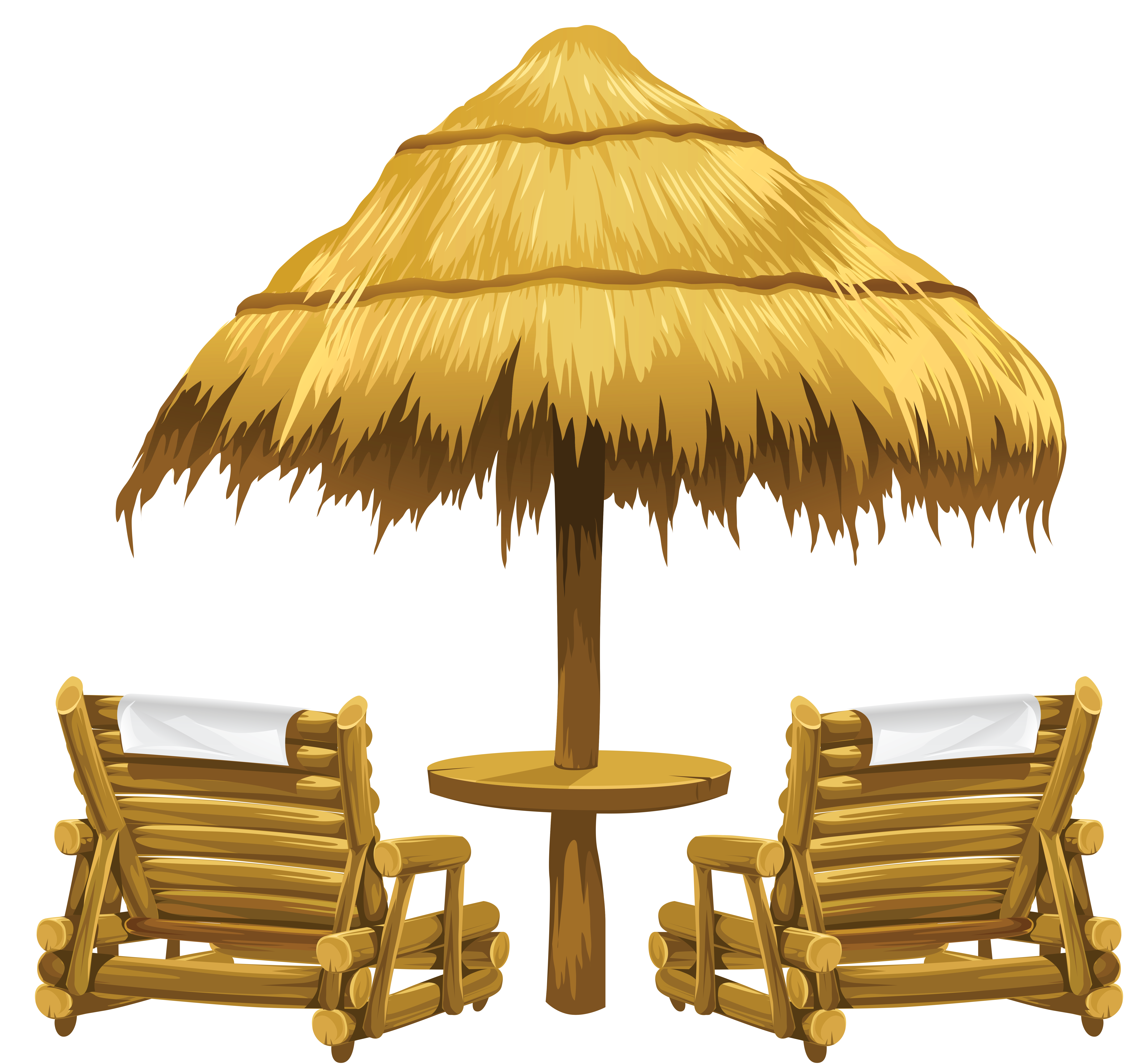 Cartoon Transparent Beach Chair And Palm Tree Cartoon Transparent Beach Chair And Palm Tree