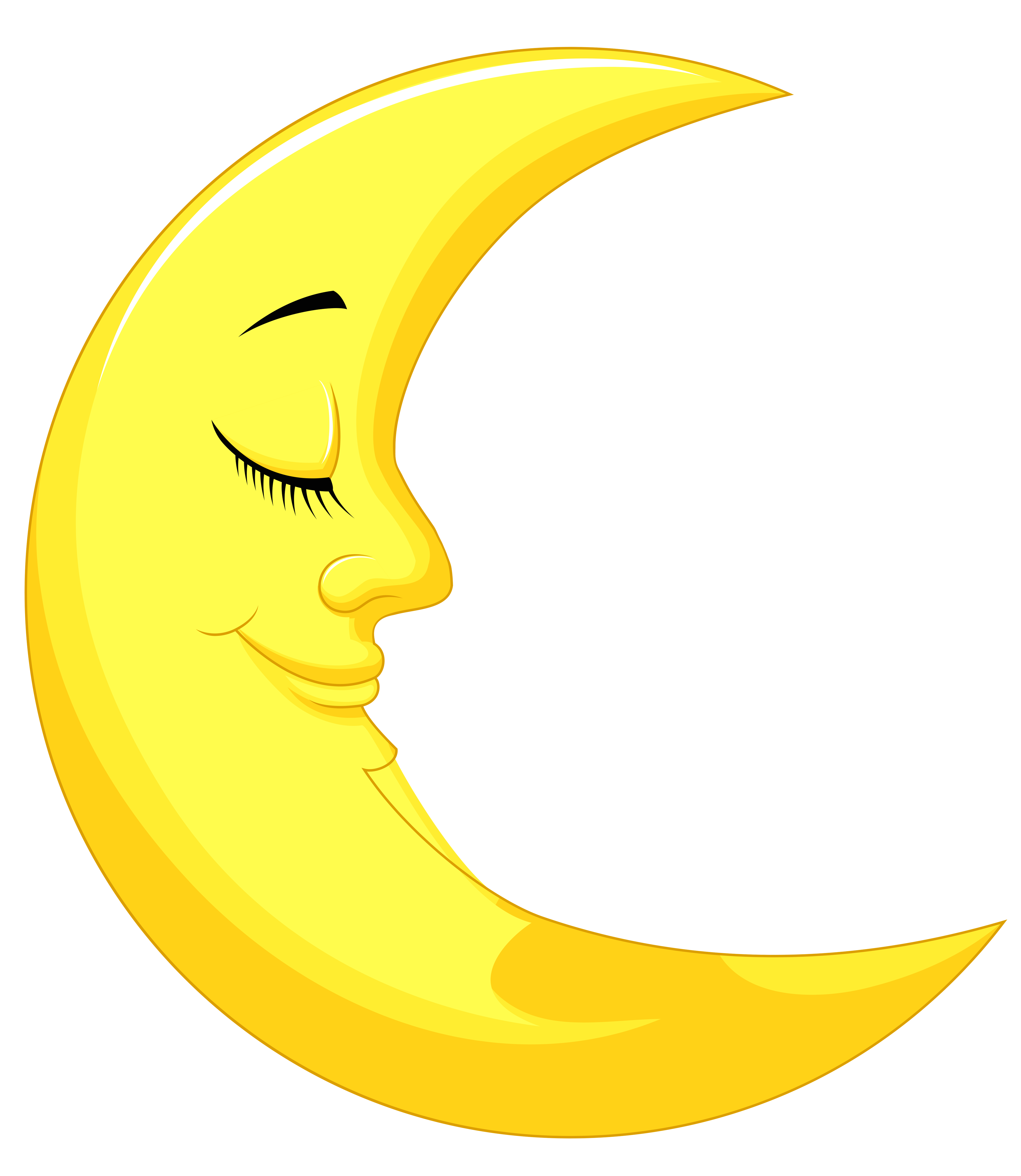 yellow full moon clip art