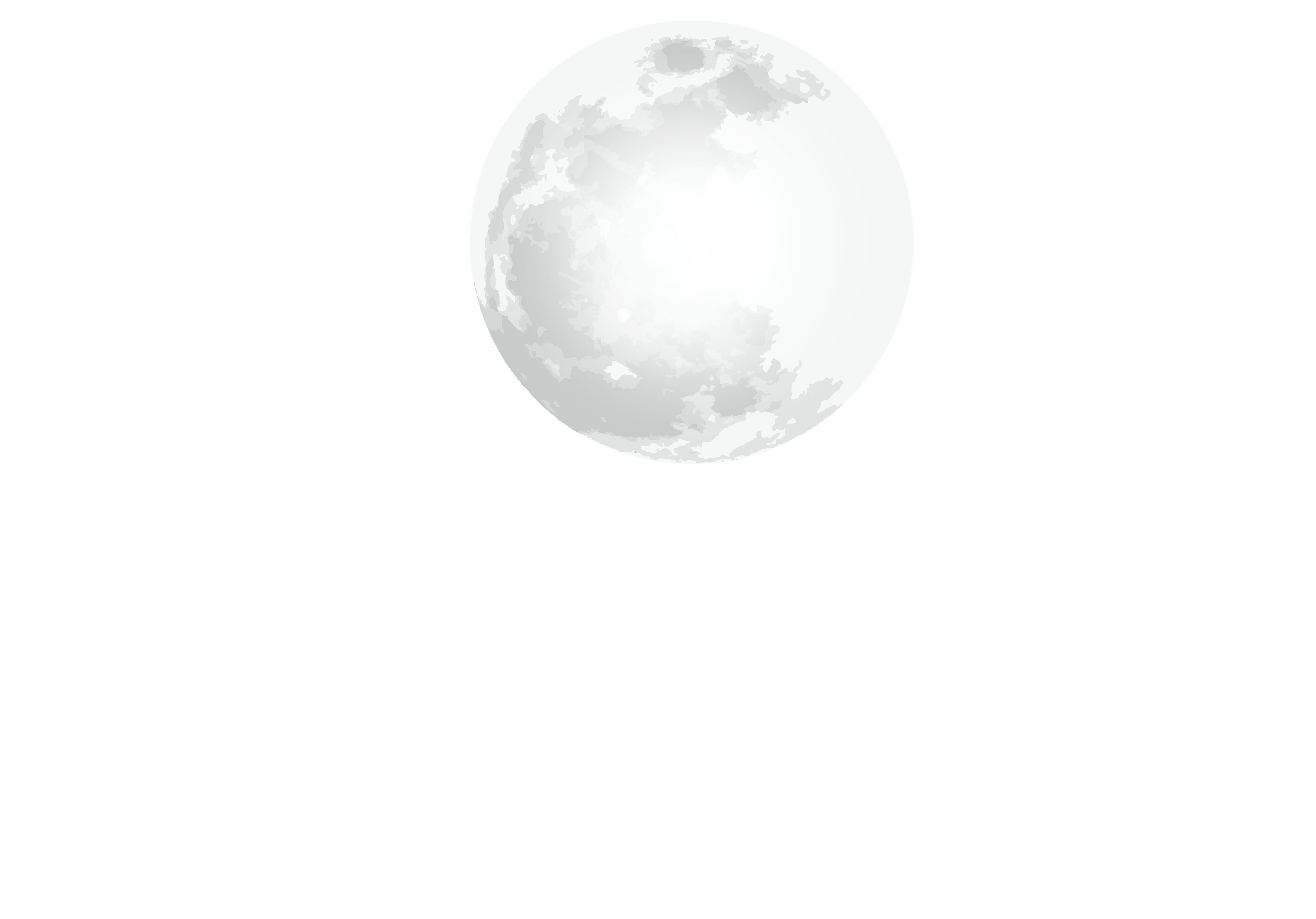 Full Moon with Clouds Clip Art PNG Image​