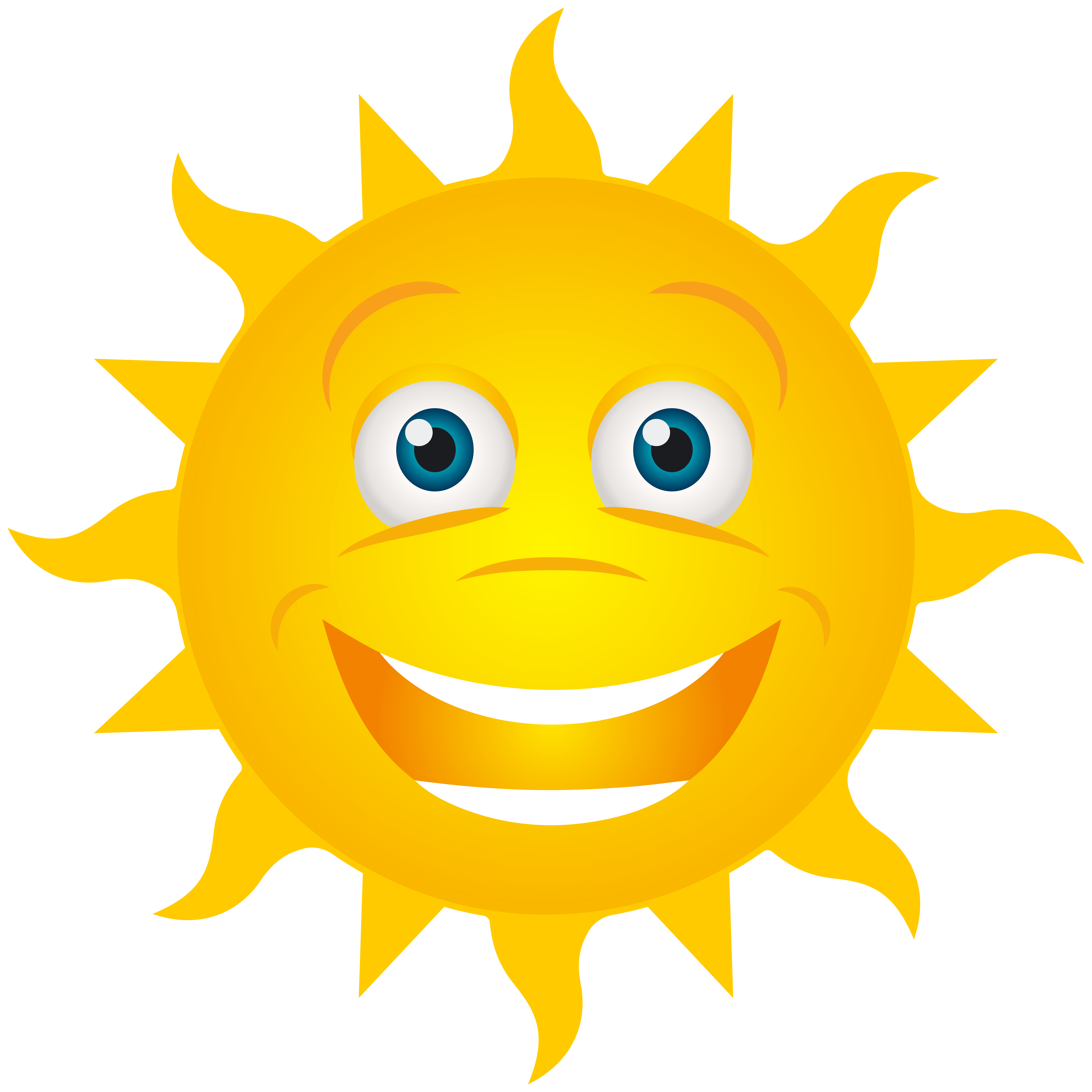 Smiling Sun Transparent Clip Art Image​ | Gallery Yopriceville -  High-Quality Free Images and Transparent PNG Clipart