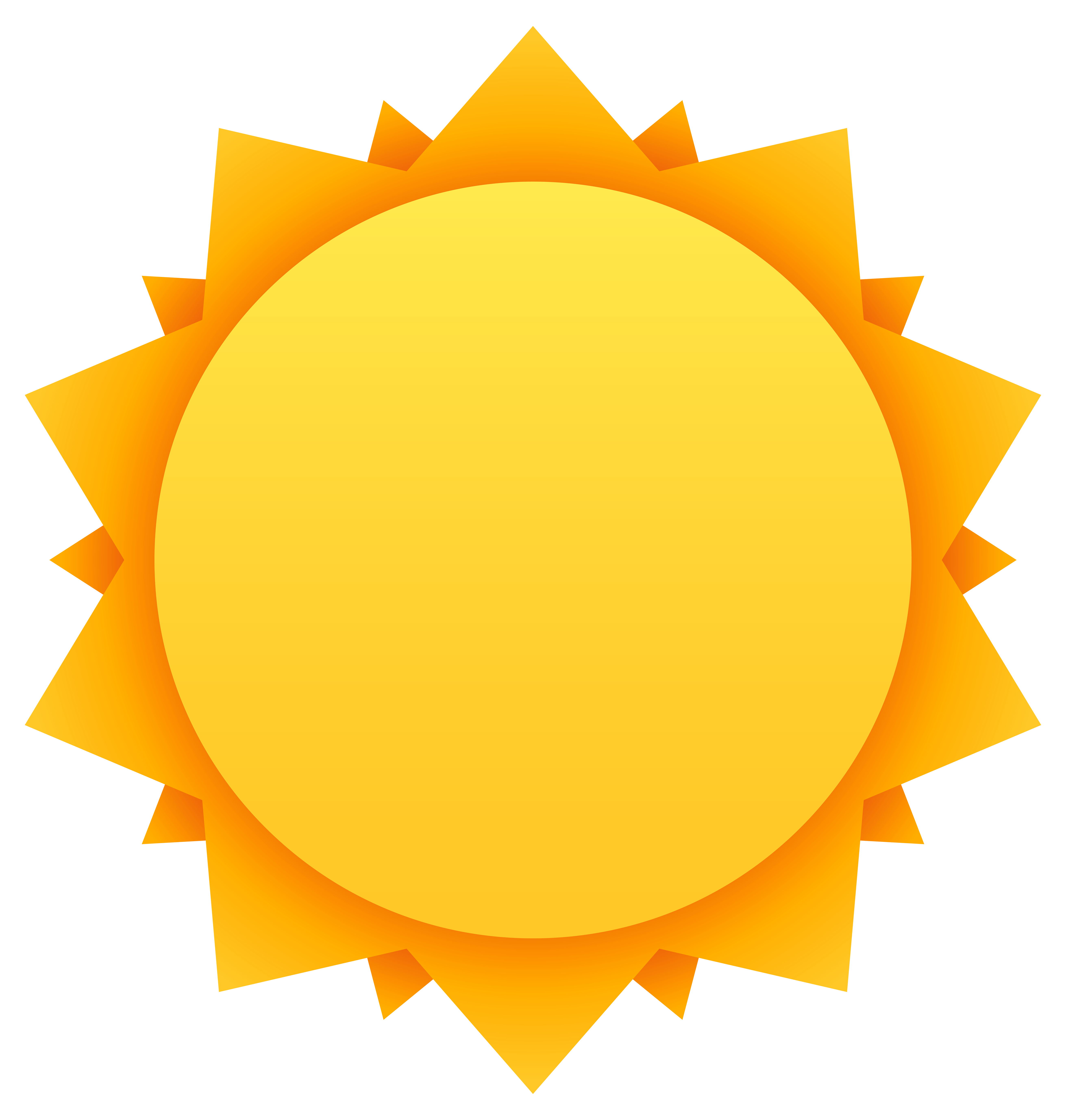 sun clipart no background