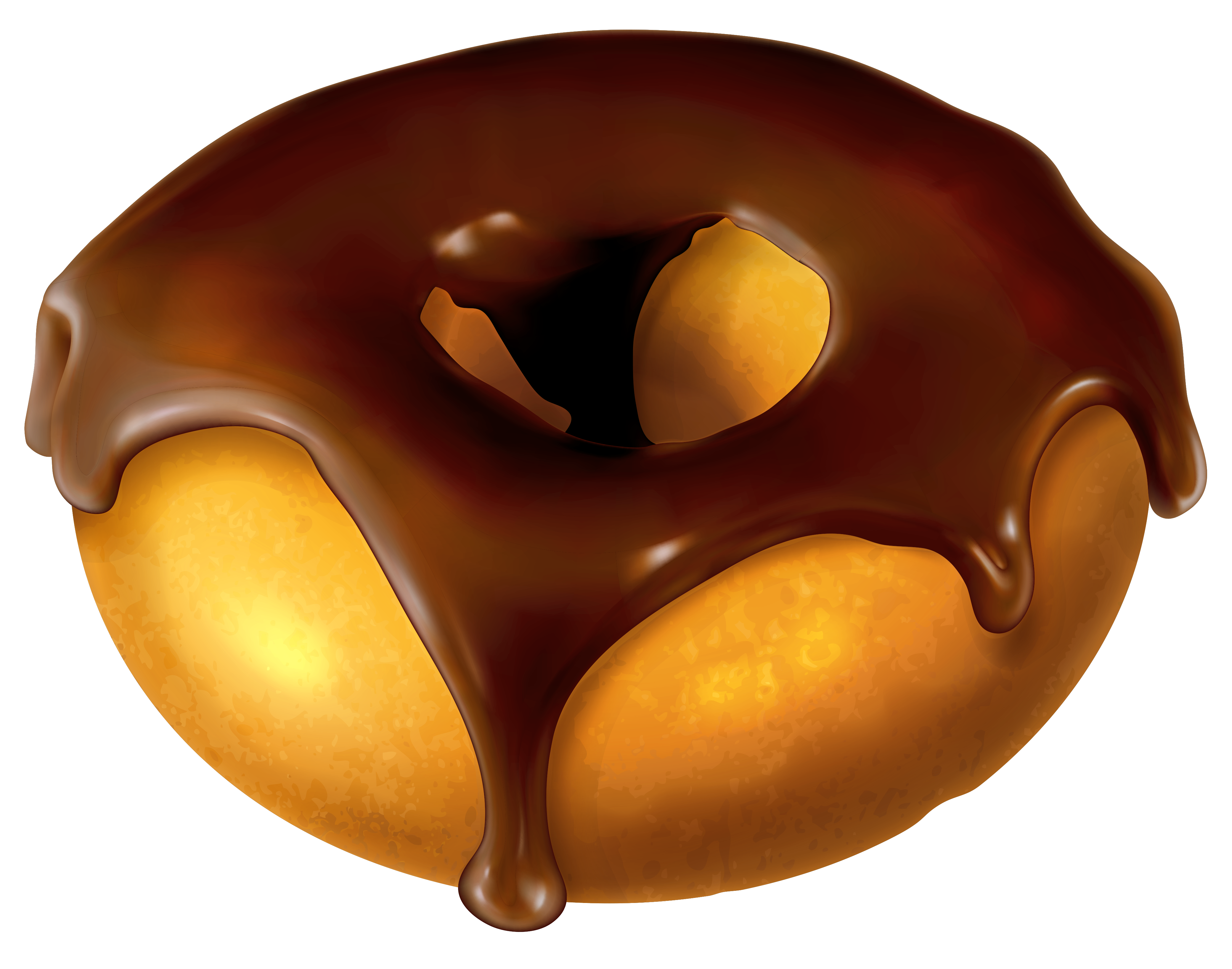 Download Donut with Chocolate PNG Clipart Picture | Gallery Yopriceville - High-Quality Images and ...