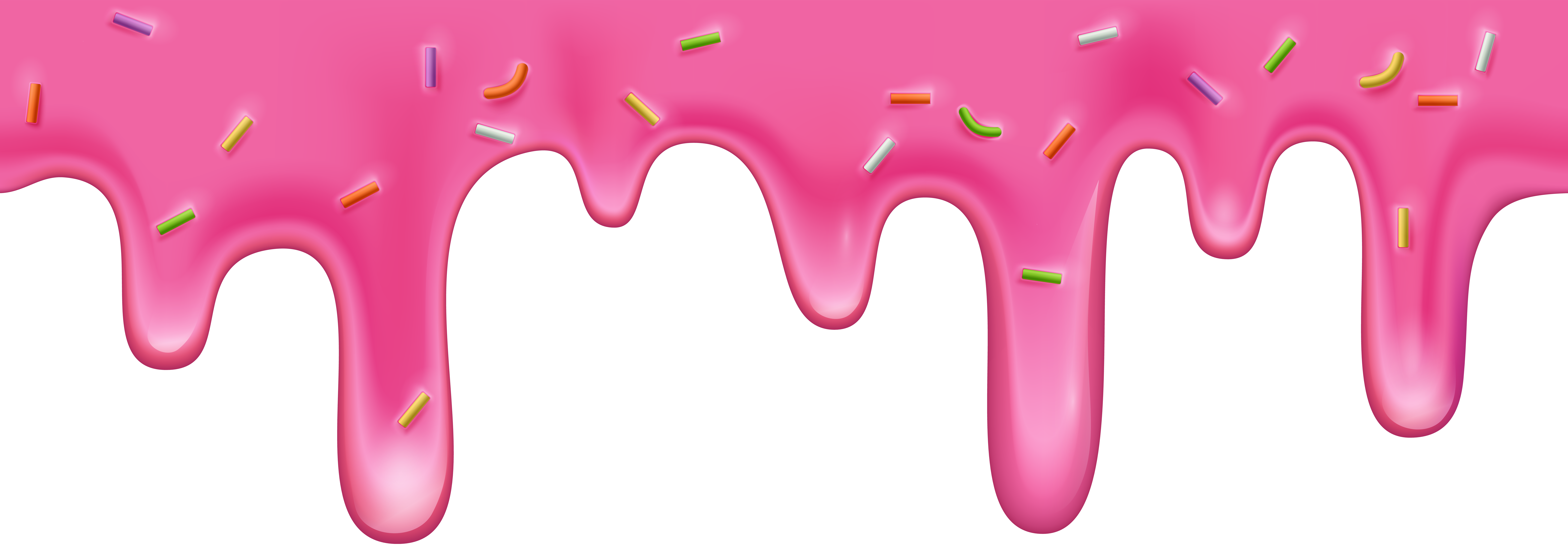 Pink Cream Drip Clip Art Image | Gallery Yopriceville - High-Quality ...