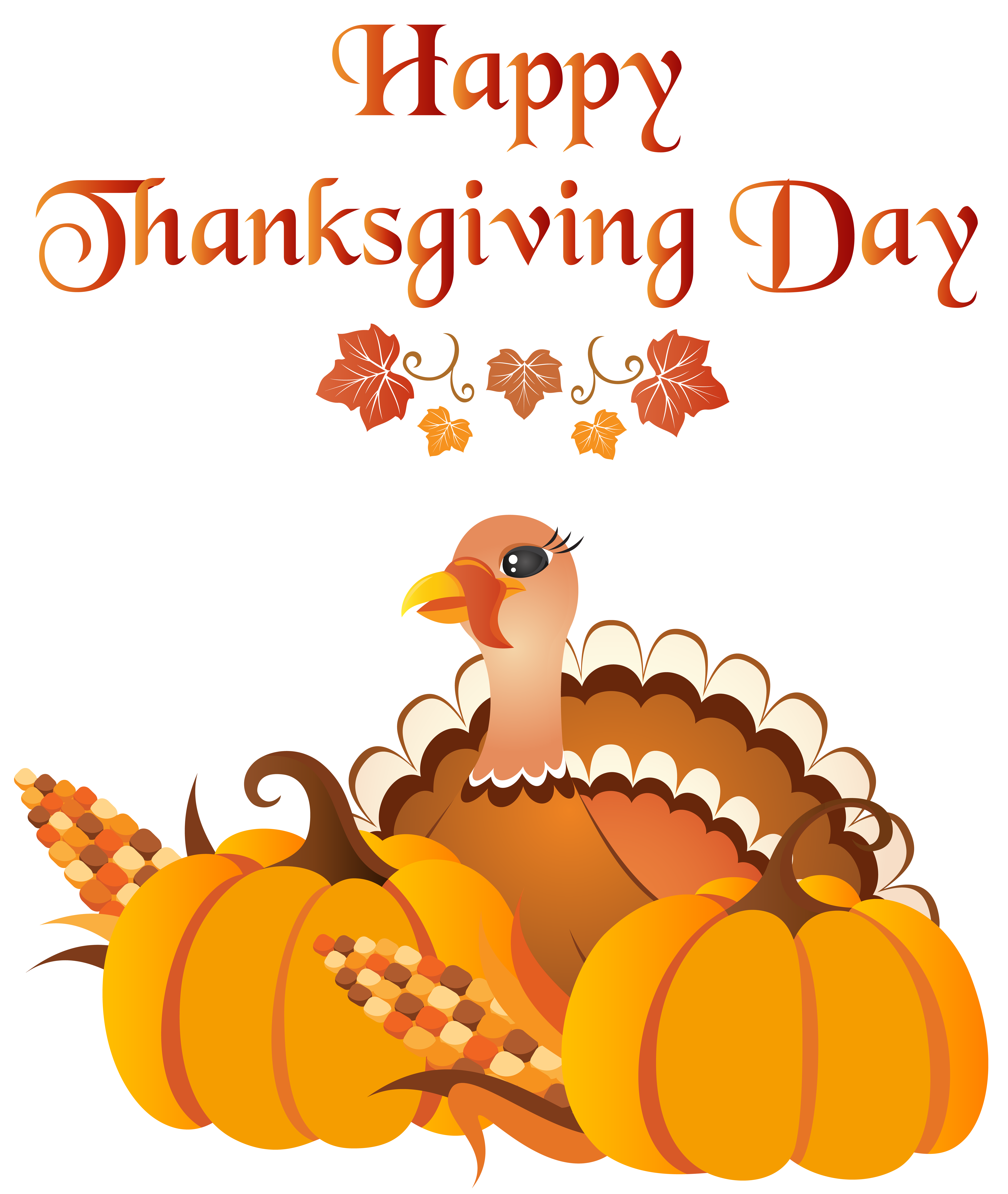 Happy Thanksgiving Day With Turkey Png Clip Art Image Gallery