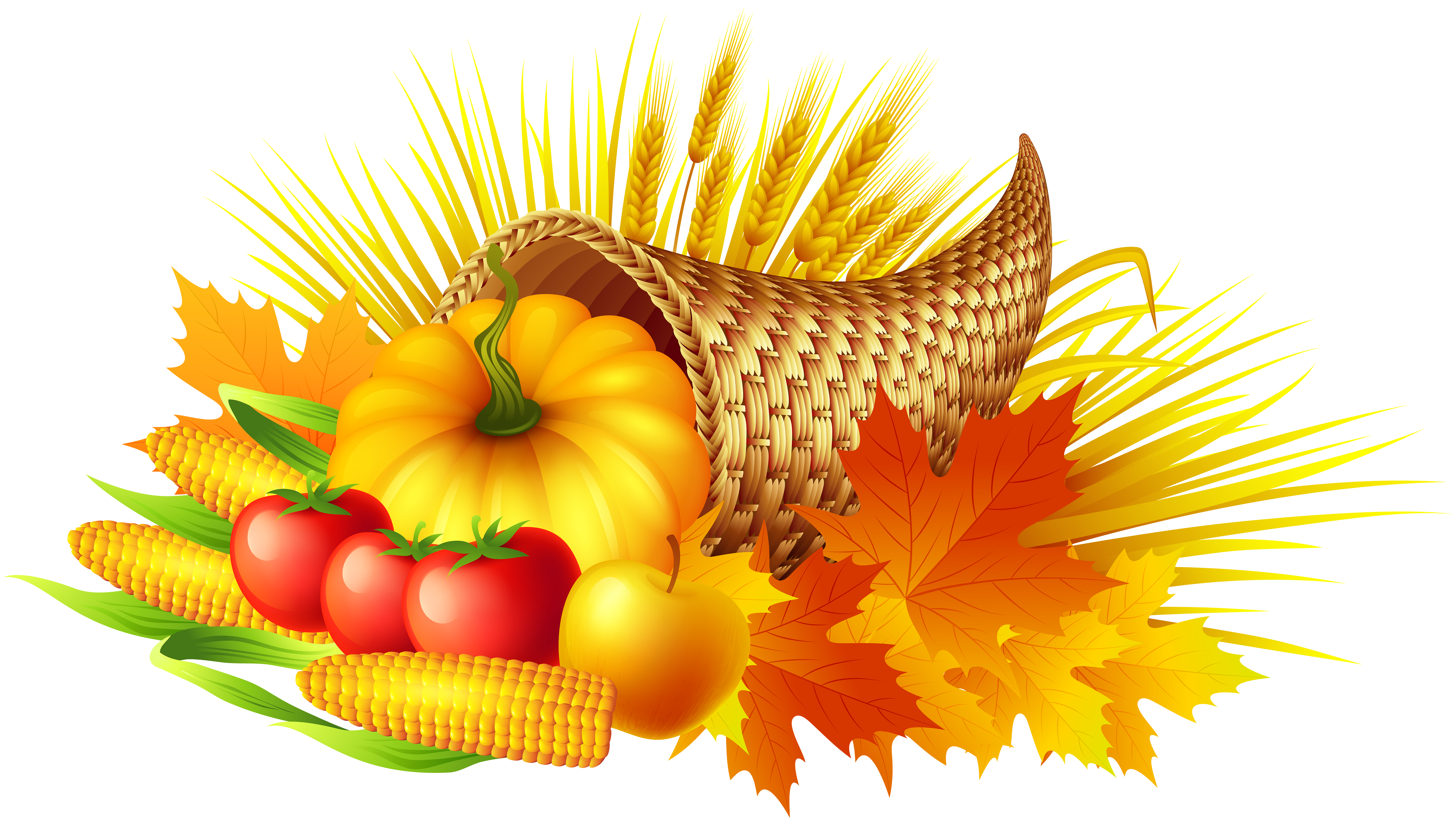 thanksgiving cornucopia clipart