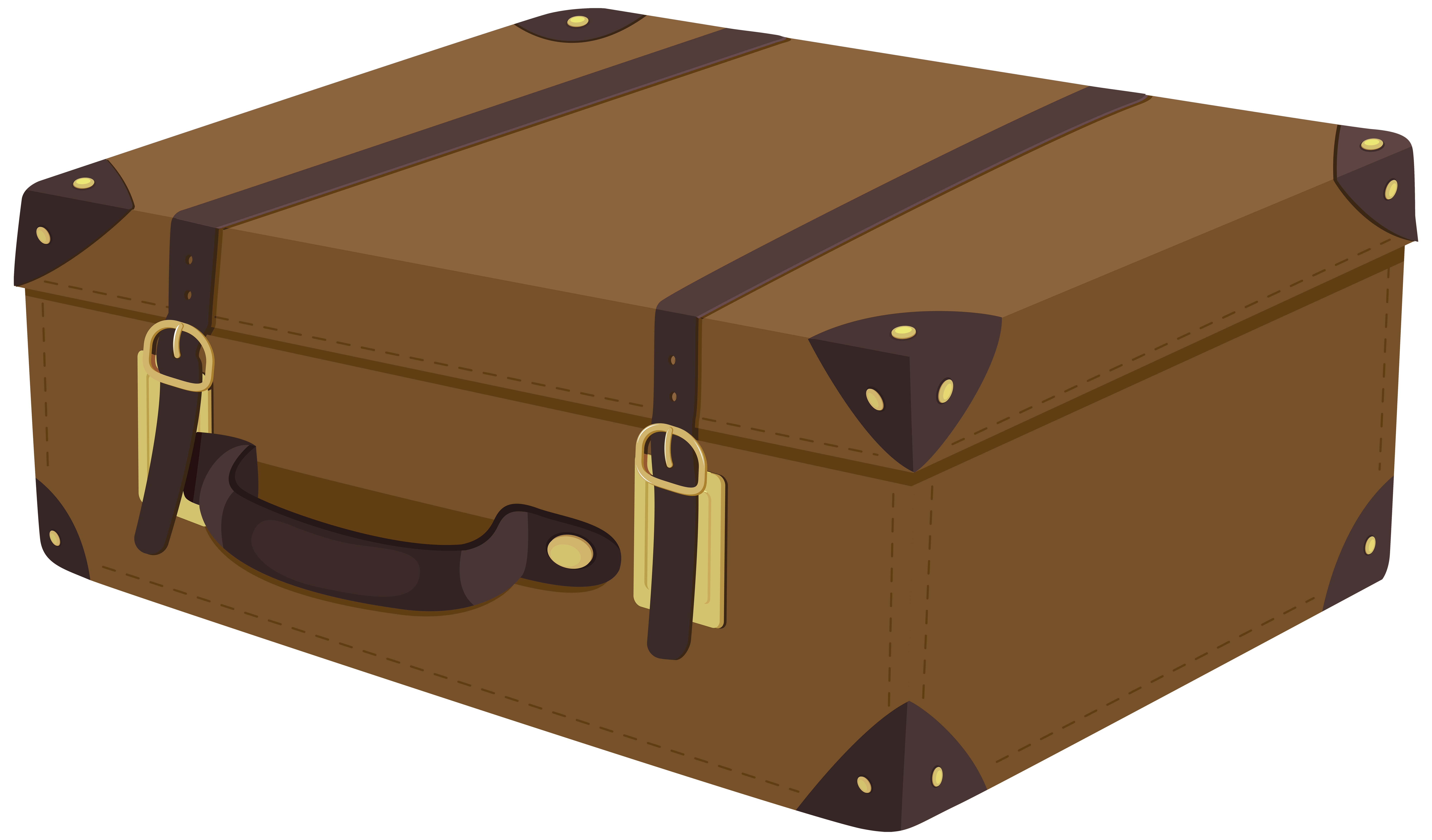 Brown Suitcase PNG Clip Art Image​  Gallery Yopriceville - High-Quality  Free Images and Transparent PNG Clipart