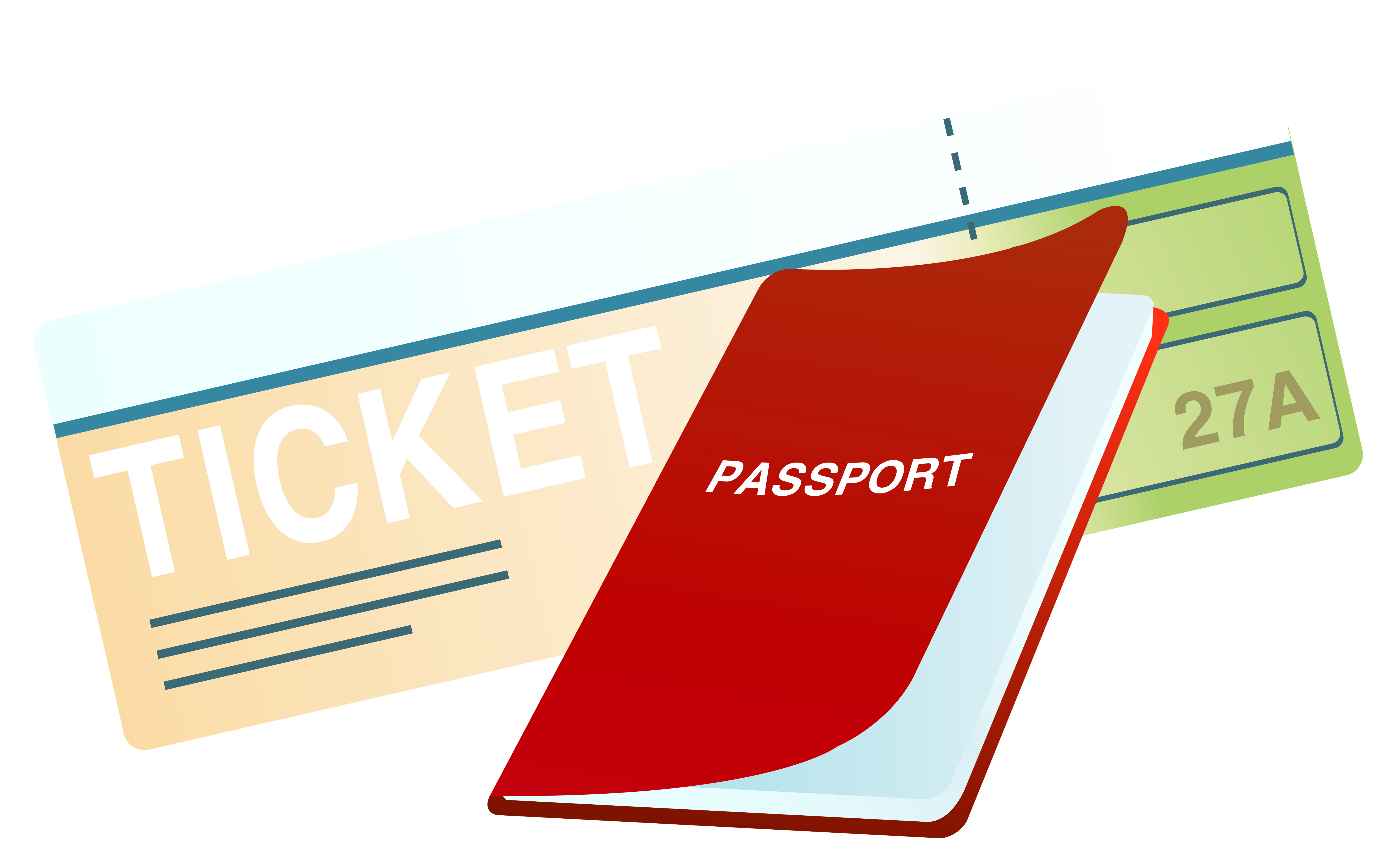 Ticket And Passport PNG Clipart Image Ticket And Passport PNG Clipart Image